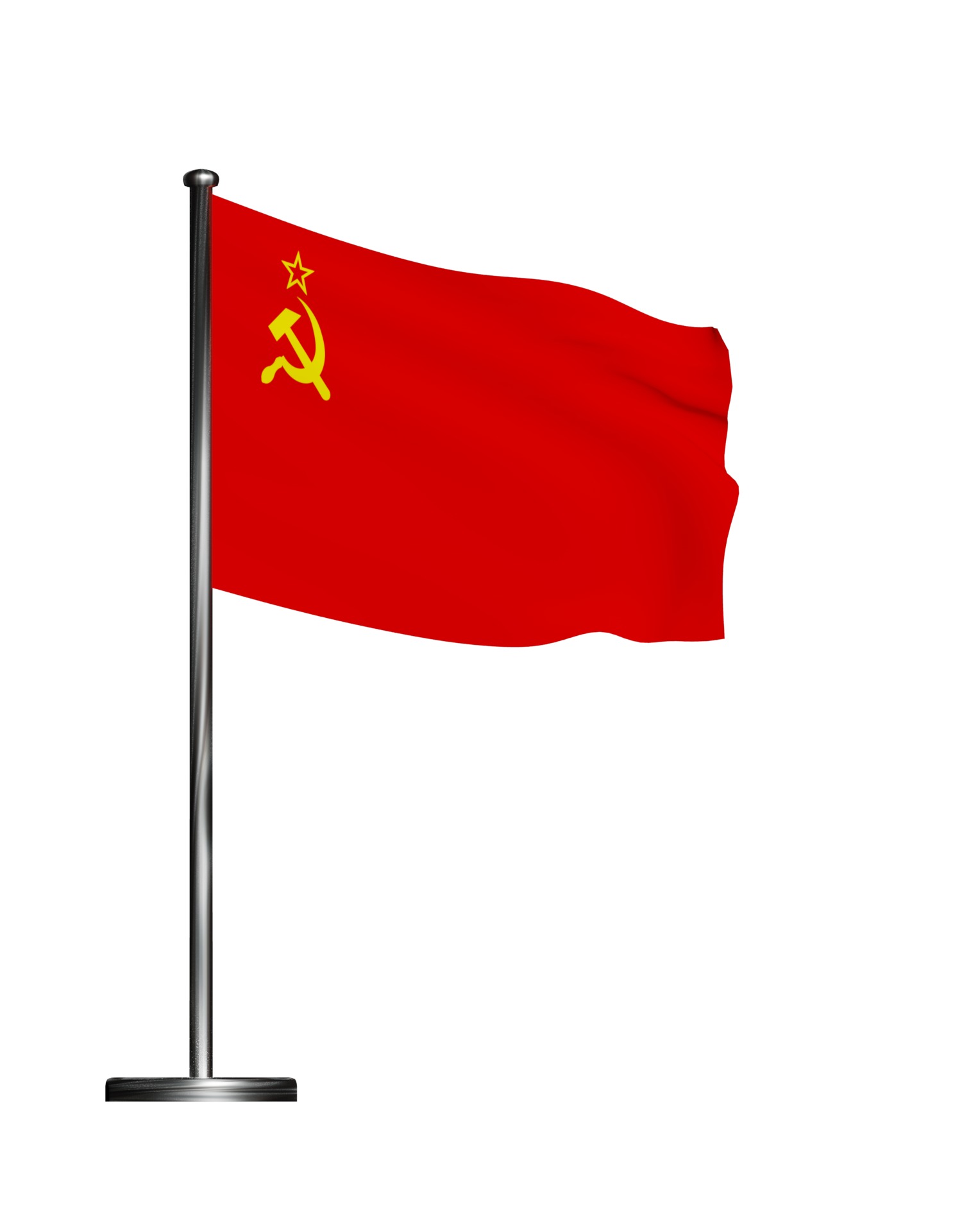 USSR flag The soviet Union 3D model_12