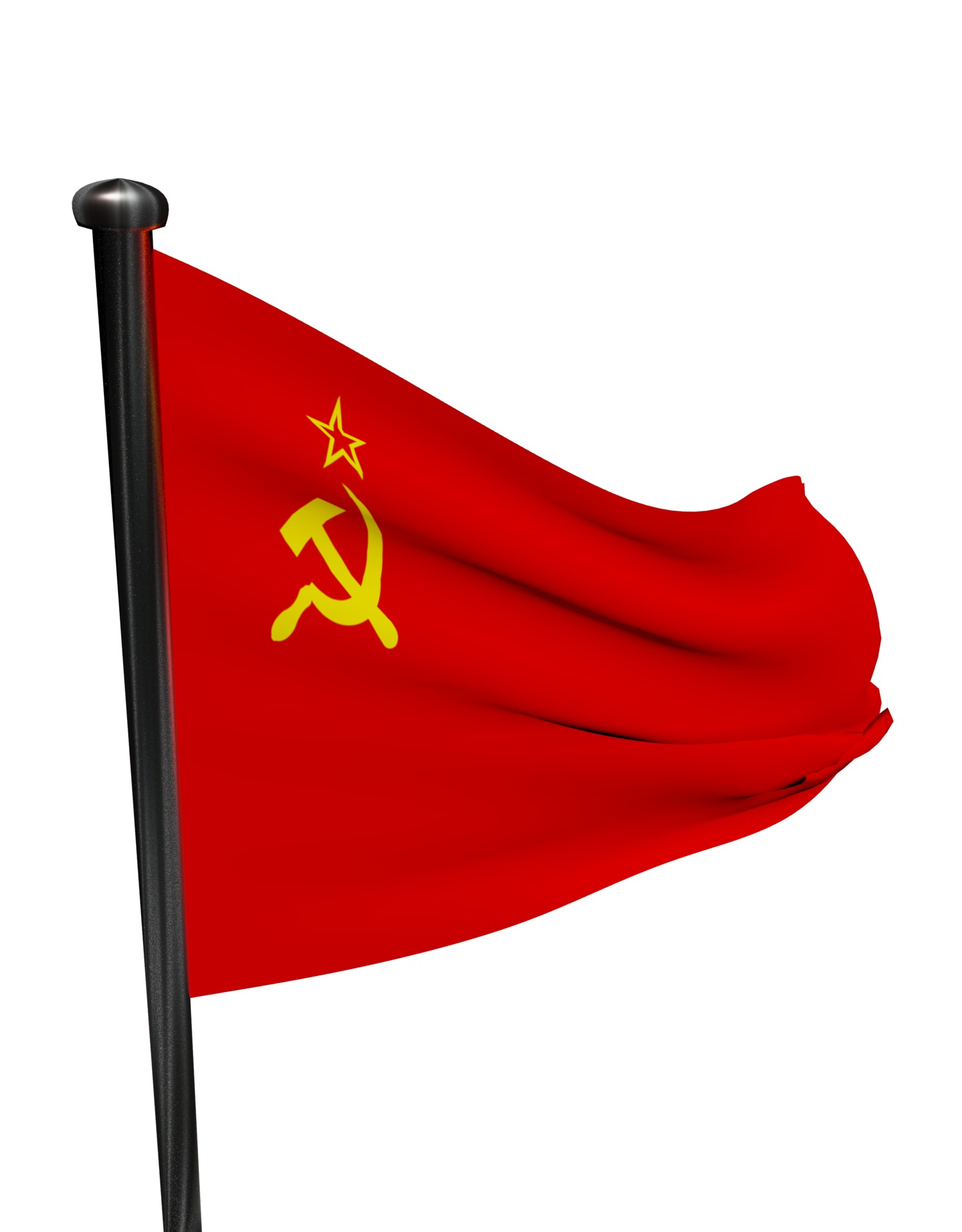 USSR flag The soviet Union 3D model_22
