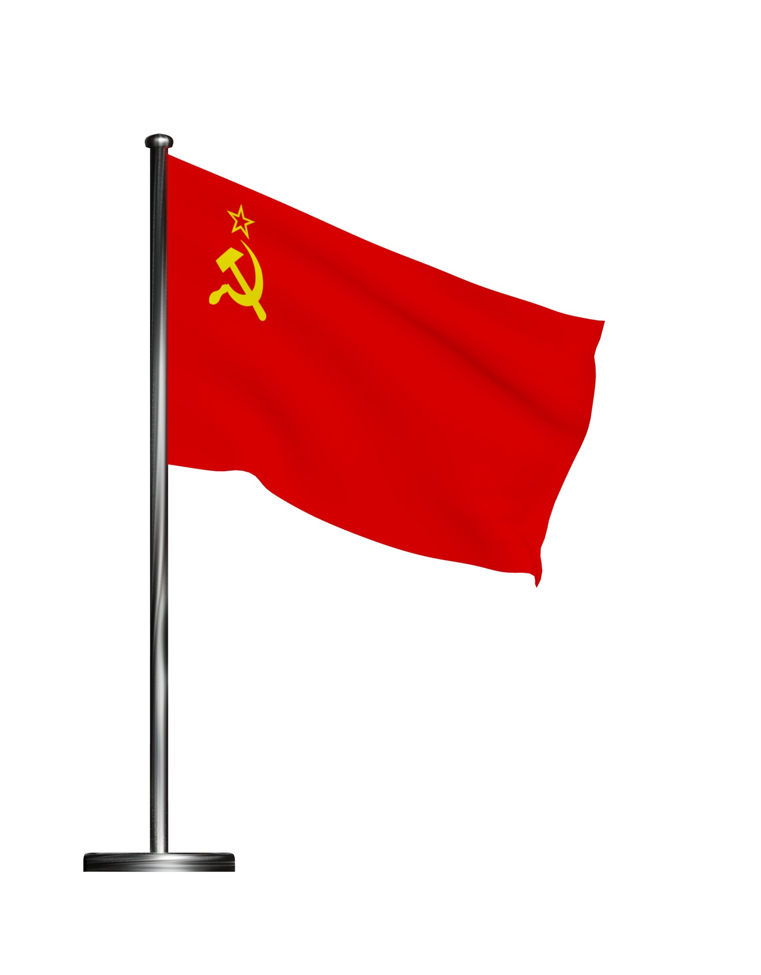 USSR flag The soviet Union 3D model_16
