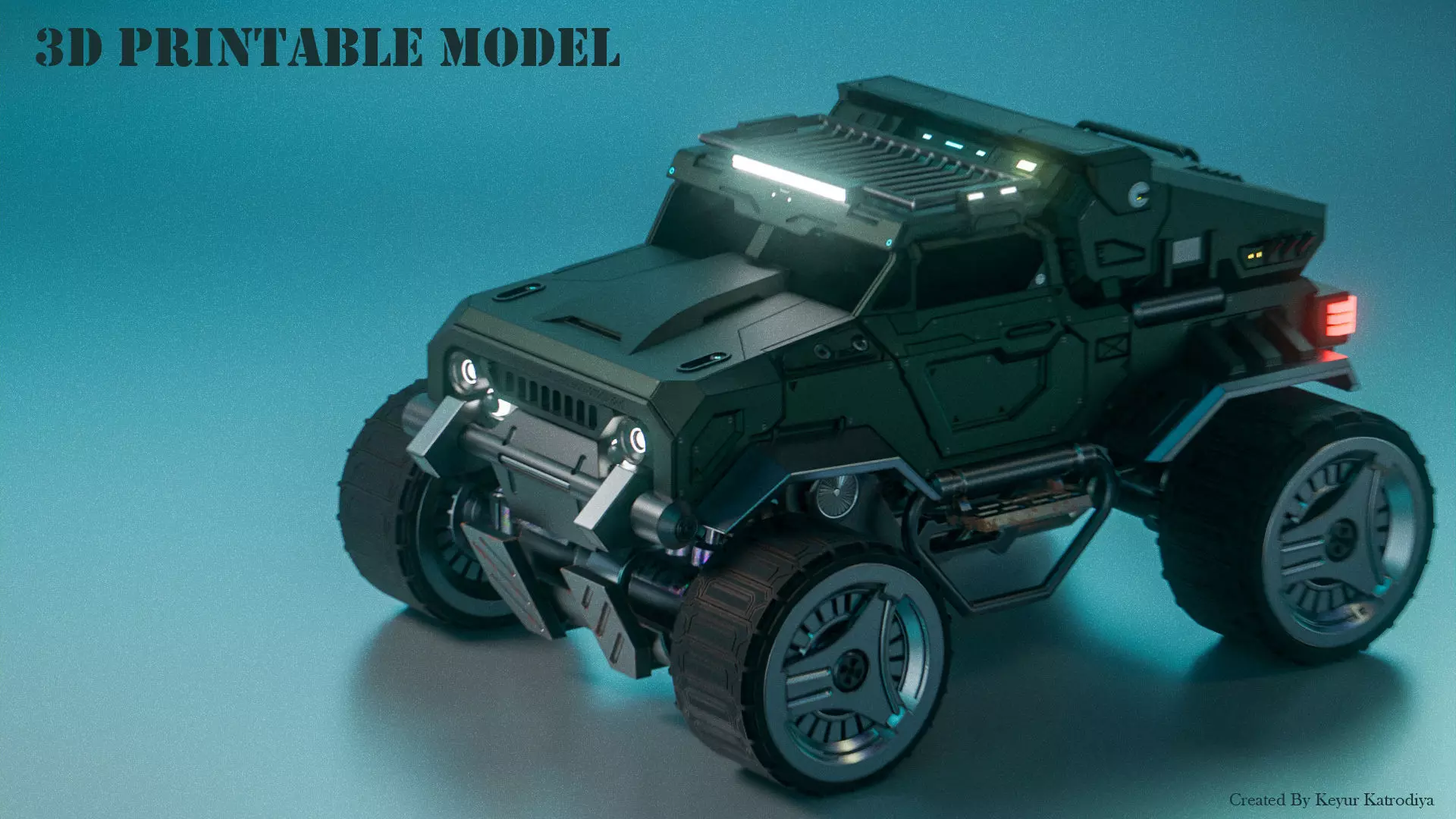 Military Armored Truck 3D print model
