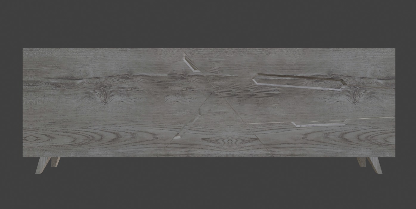 Tangram Cabinet Modern Low-poly 3D model_18