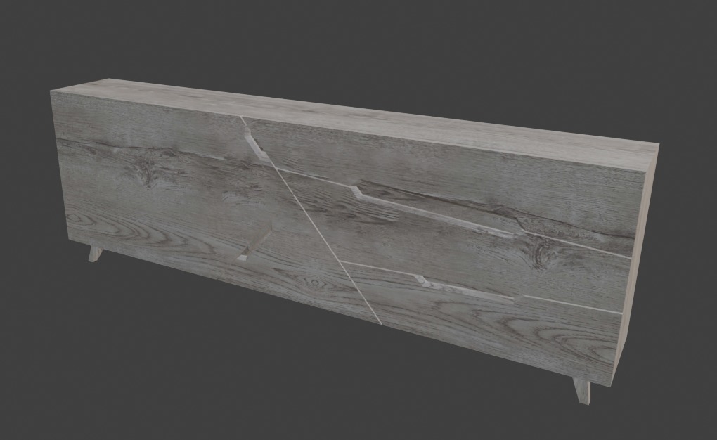 Tangram Cabinet Modern Low-poly 3D model_17