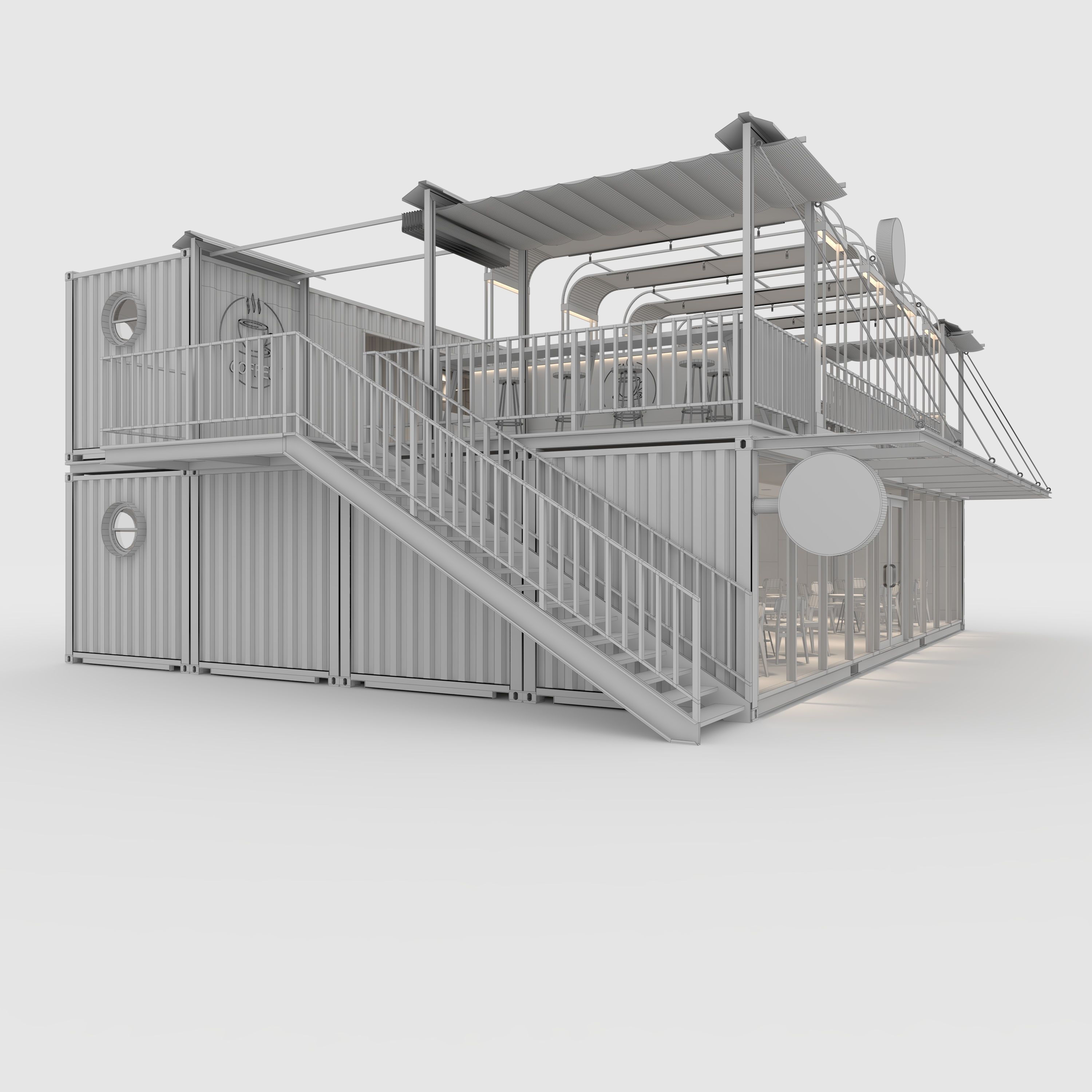 Container Cafe 16 3D model_17