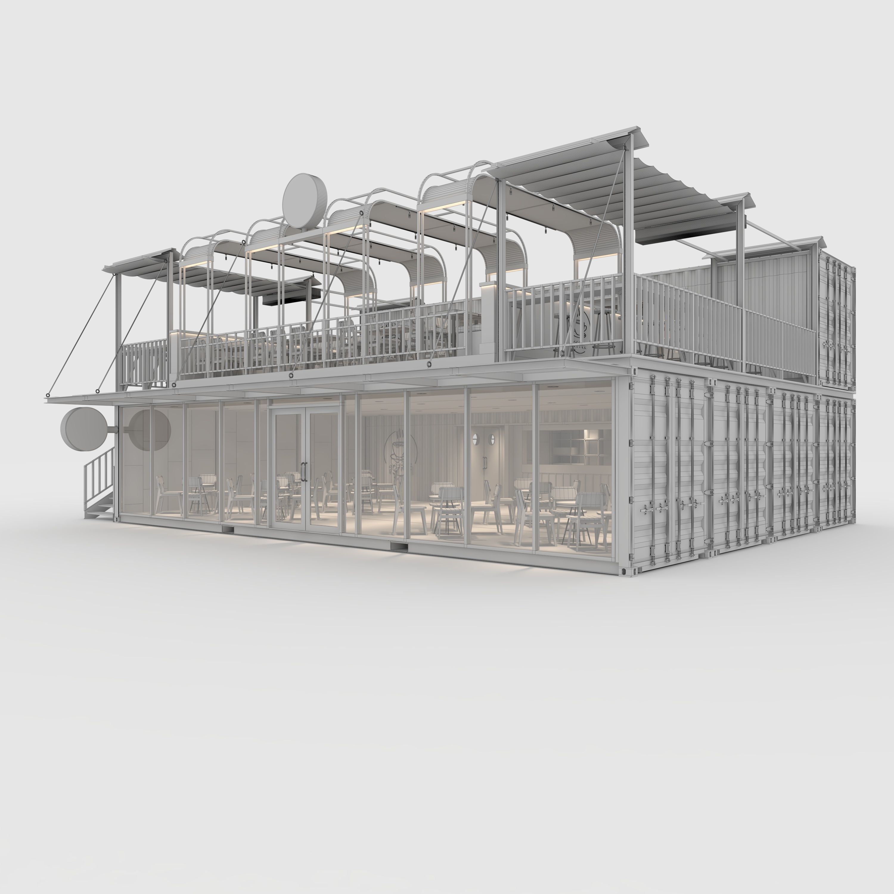 Container Cafe 16 3D model_5