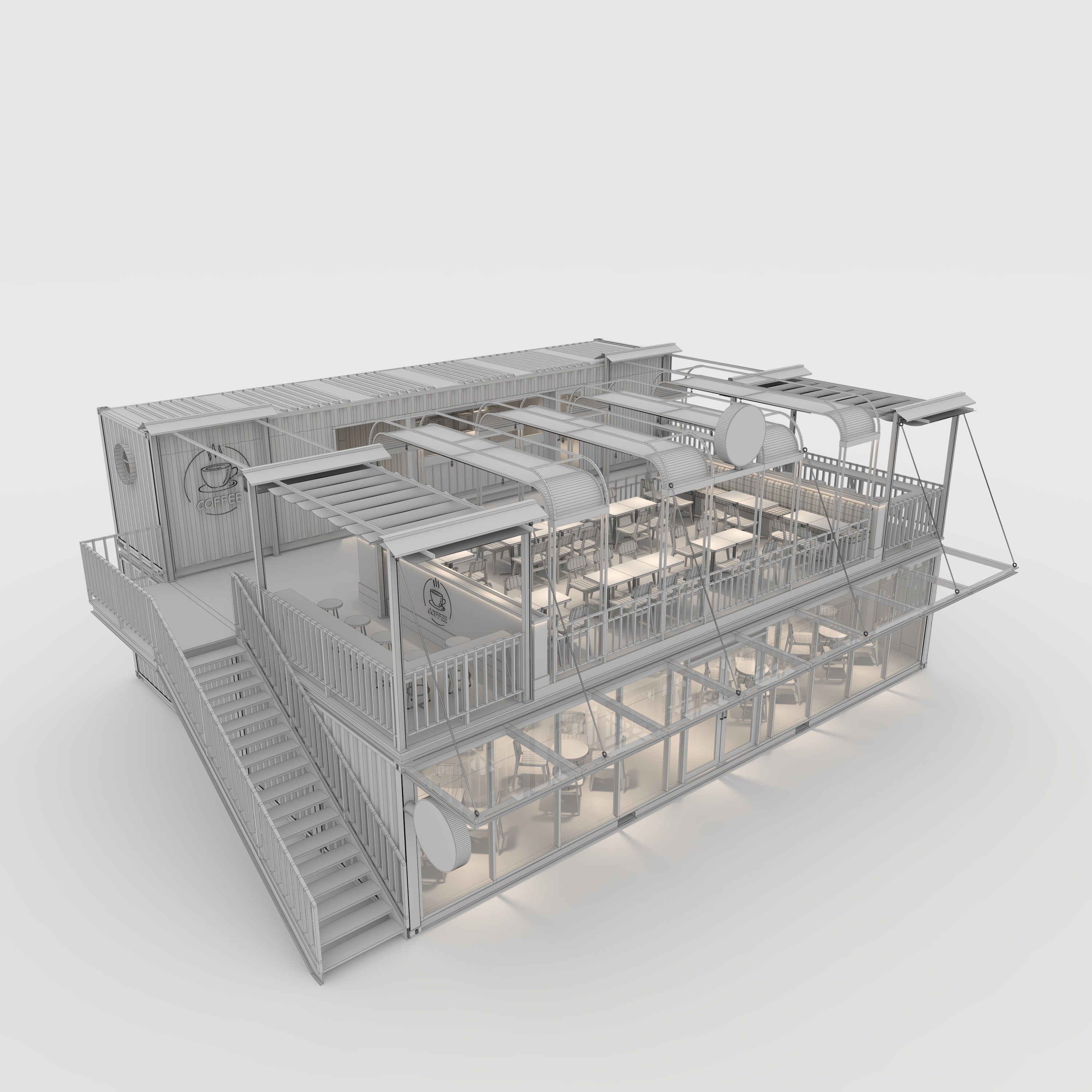 Container Cafe 16 3D model_9