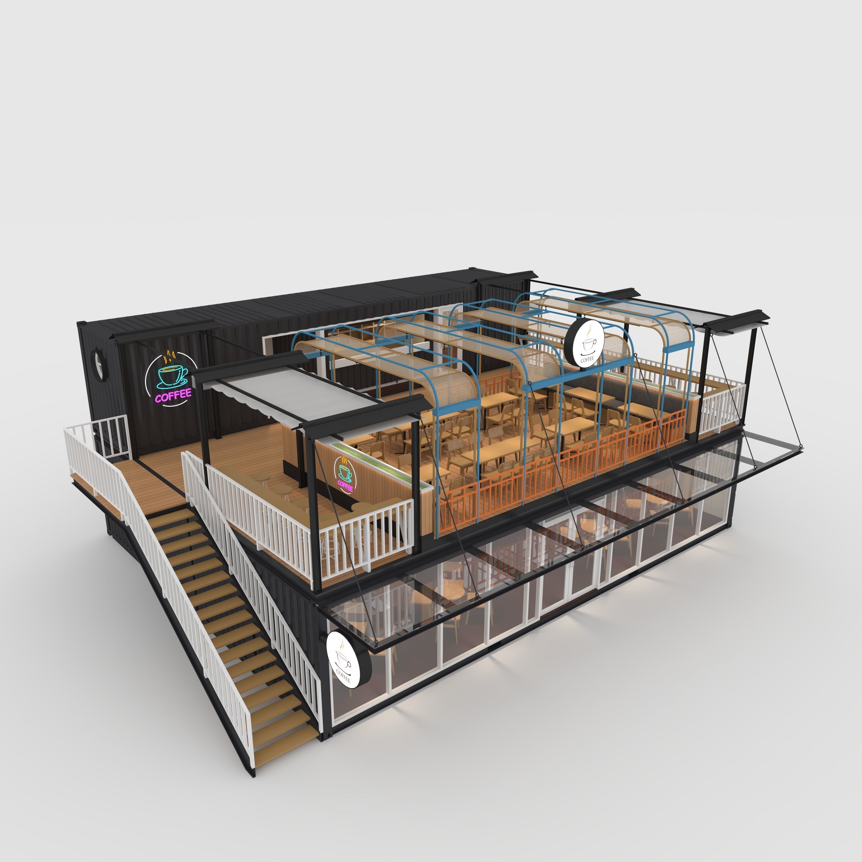 Container Cafe 16 3D model_8