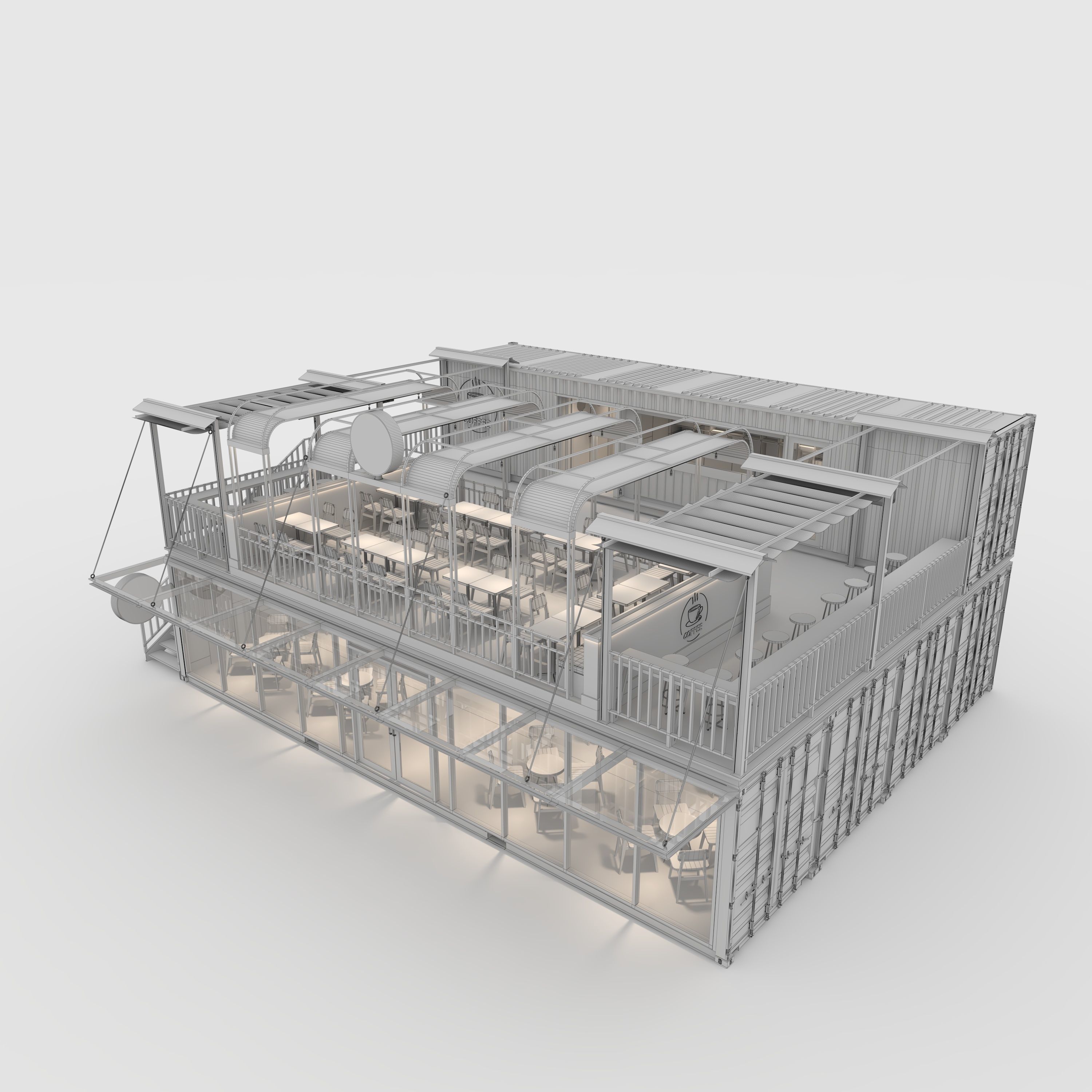 Container Cafe 16 3D model_13