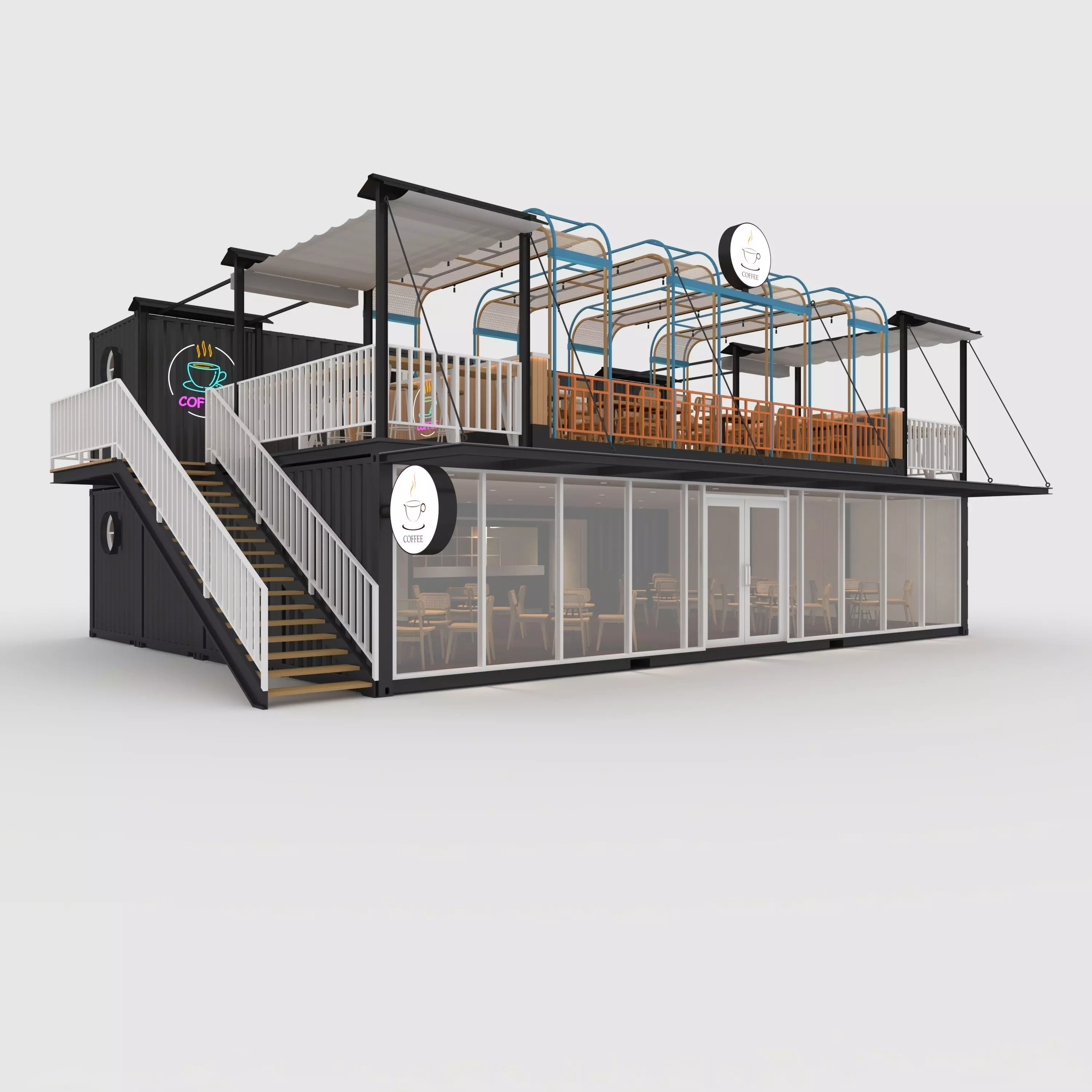 Container Cafe 16 3D model_0