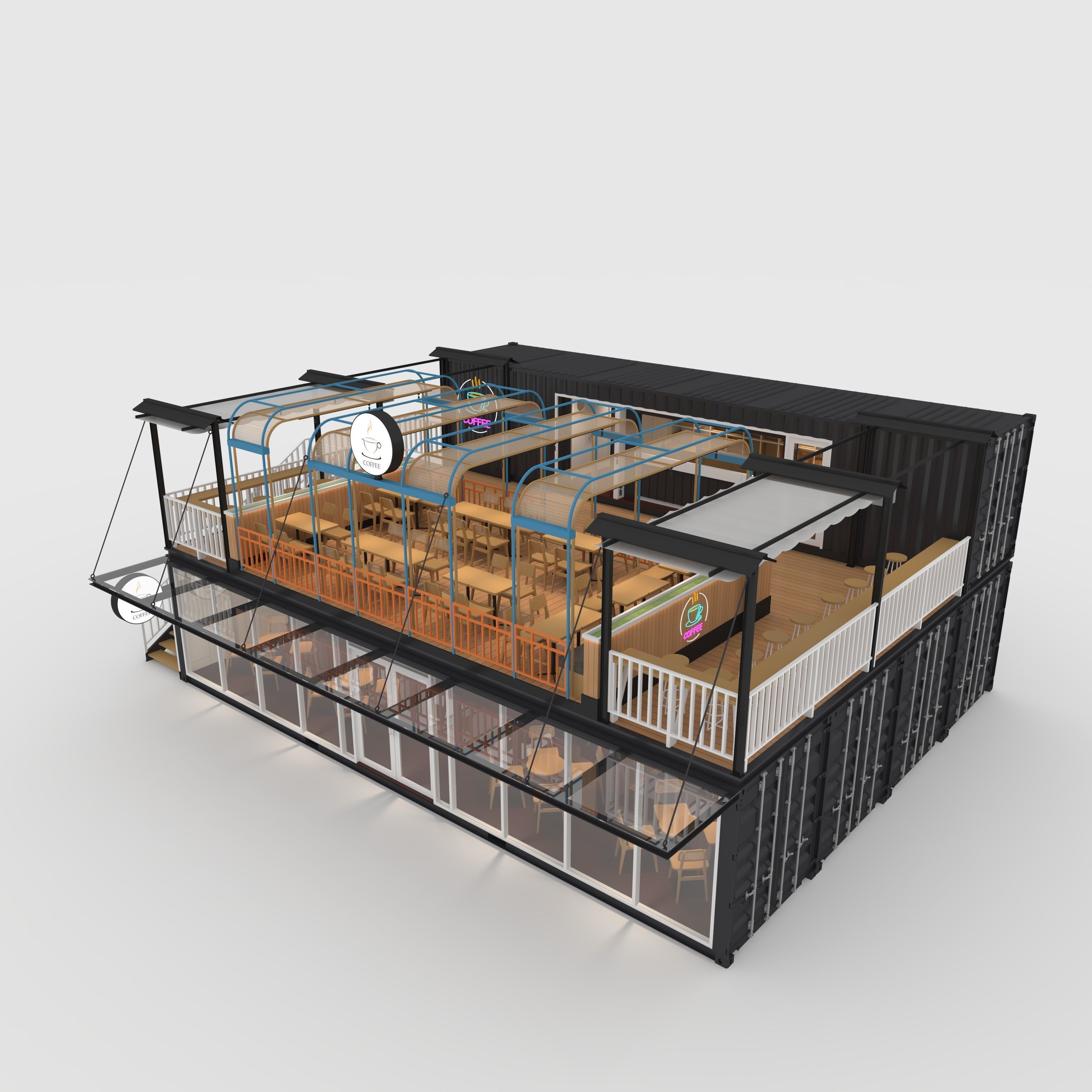 Container Cafe 16 3D model_12
