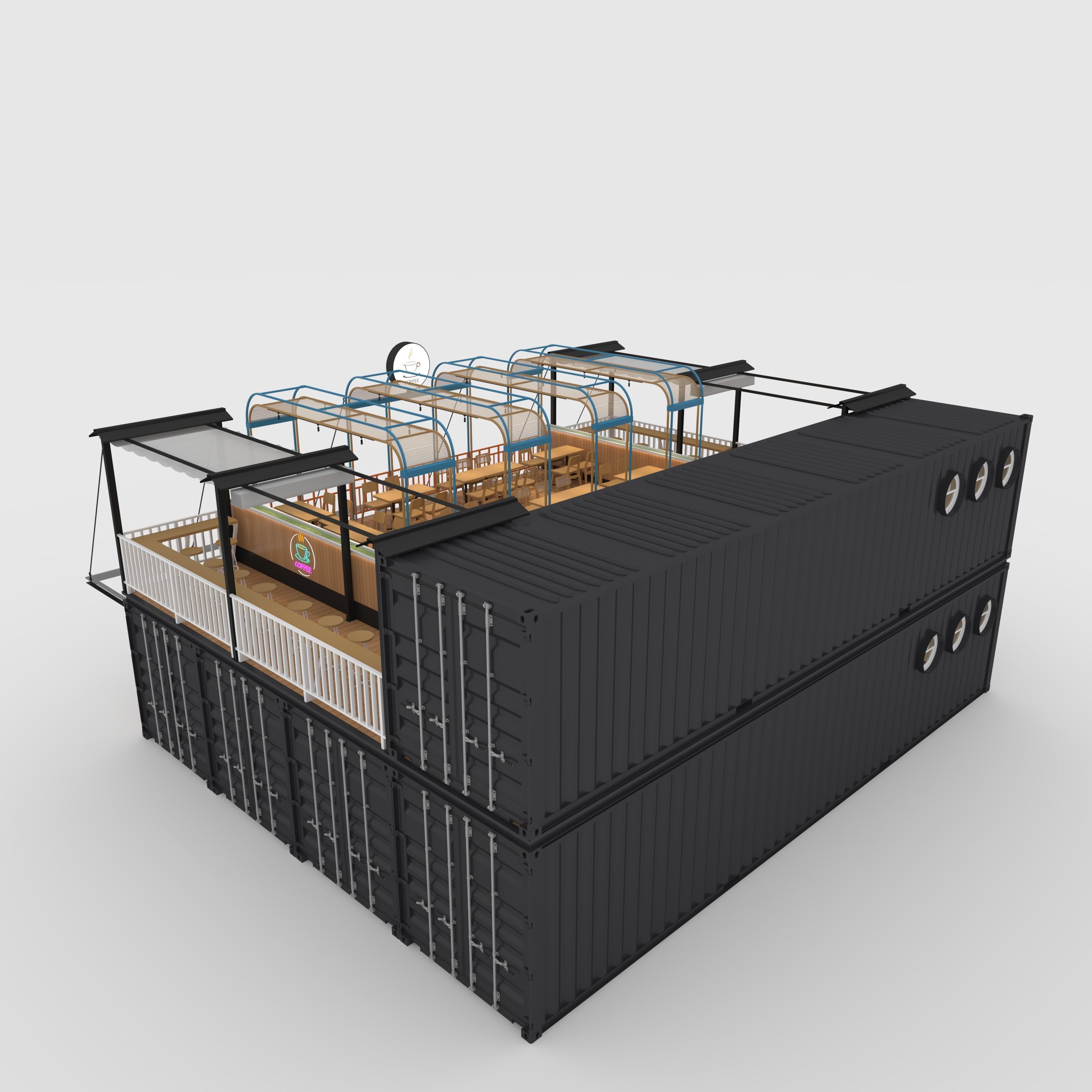 Container Cafe 16 3D model_14