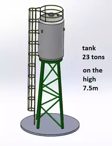 Capacity of 23 Ton Storage Tank 