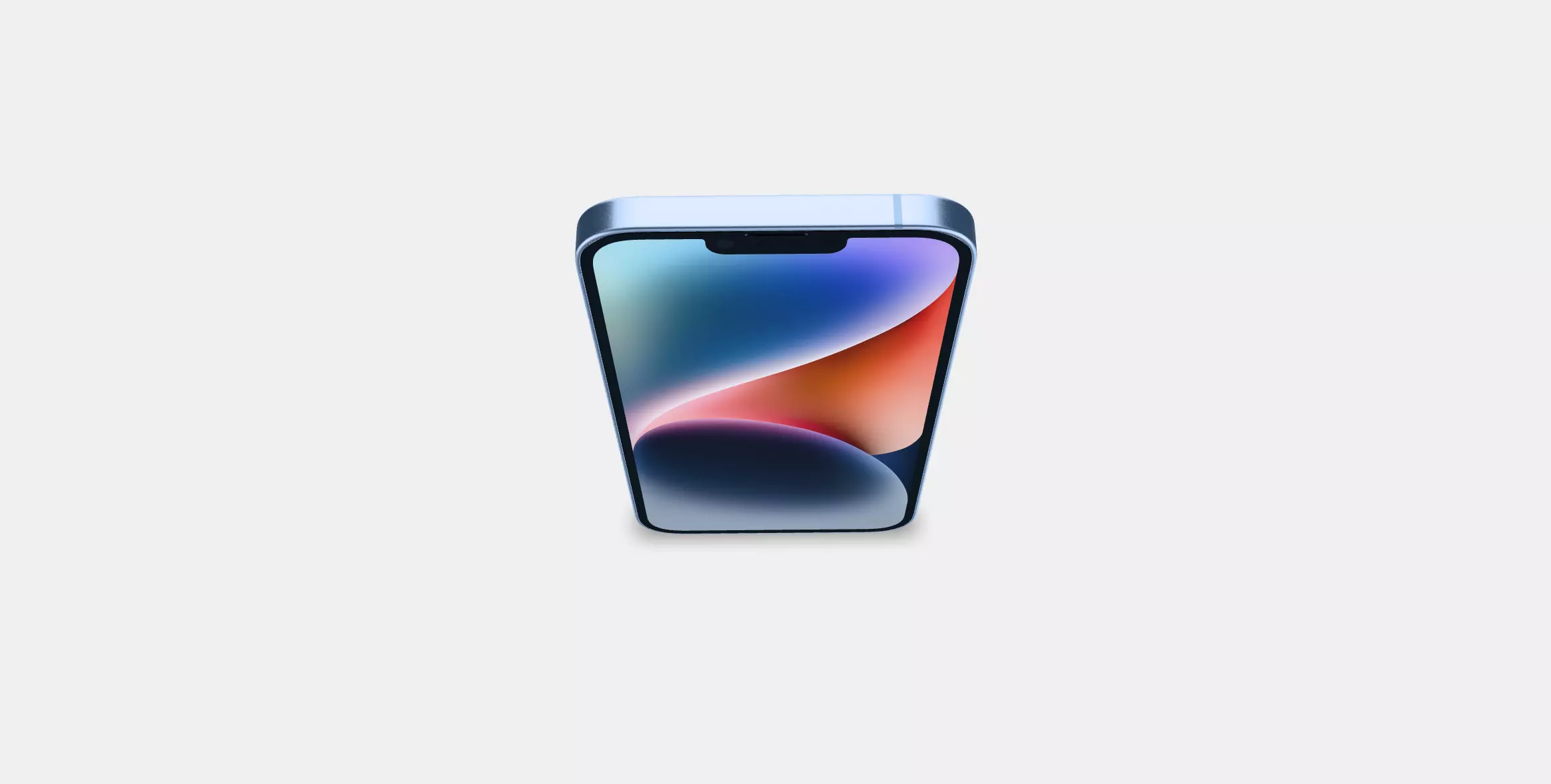 iPhone 14Plus Blue Low-poly 3D model