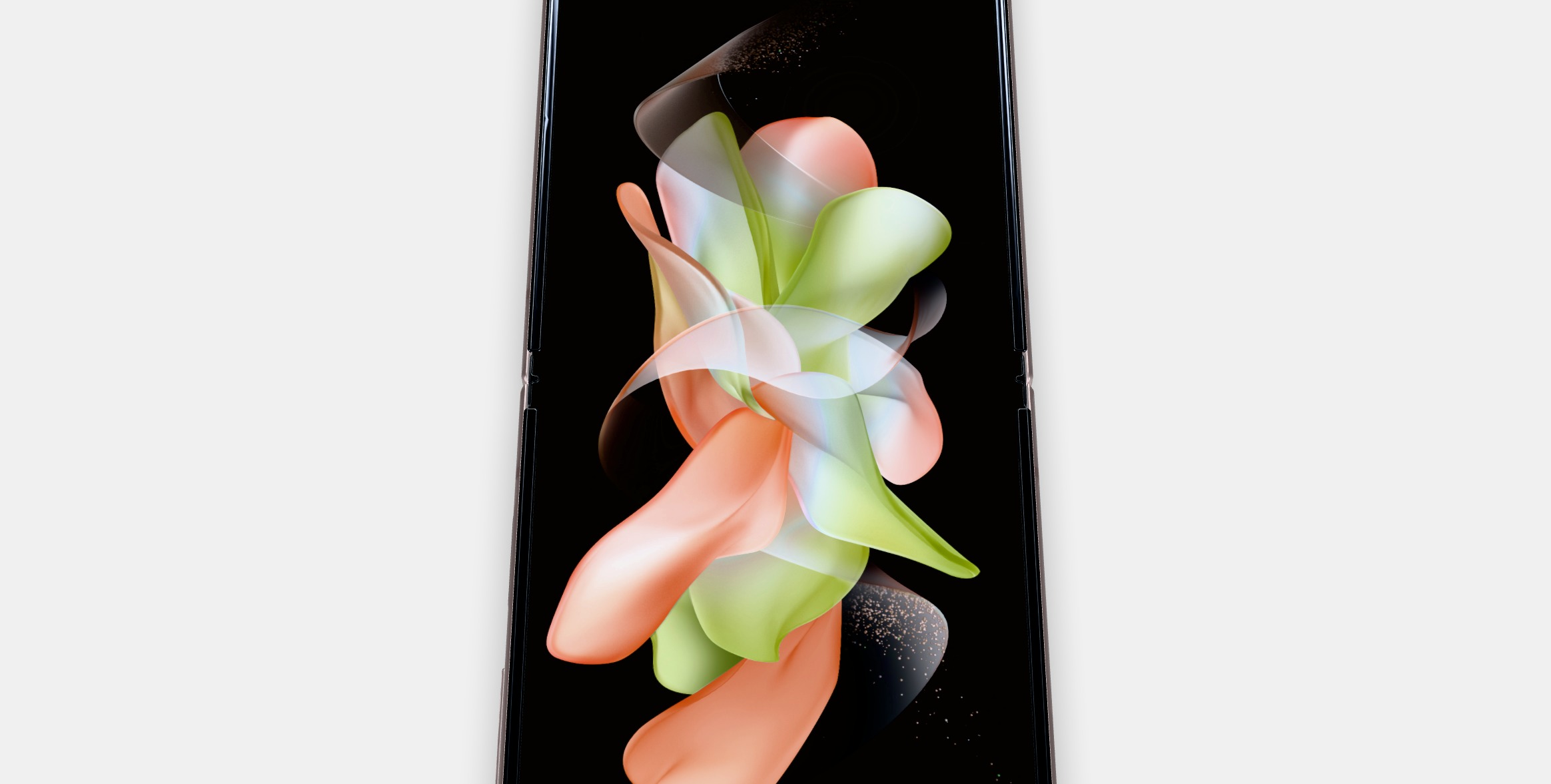 Samsung Galaxy ZFlip Gold Low-poly 3D model_6