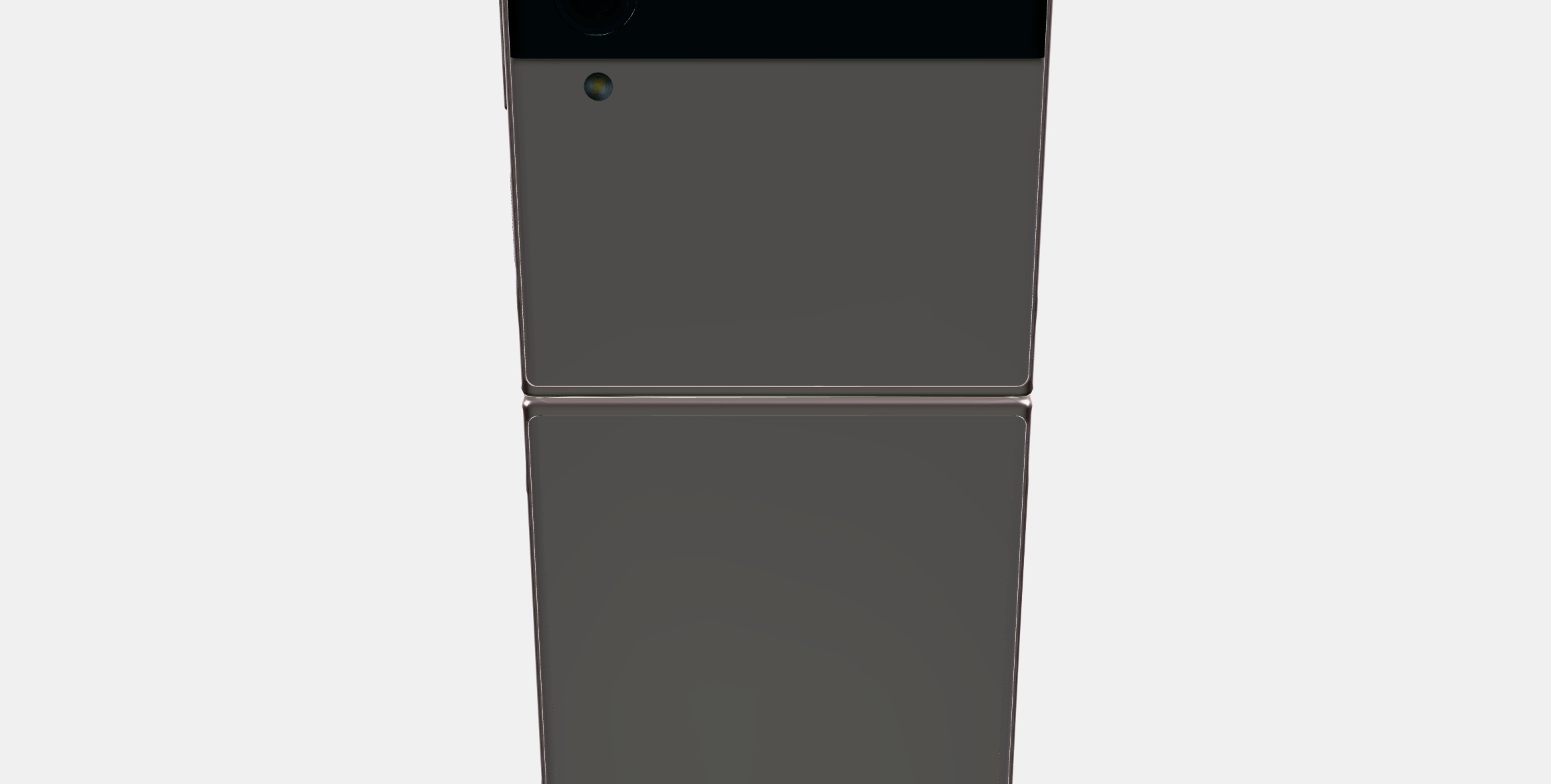 Samsung Galaxy ZFlip Gold Low-poly 3D model_8