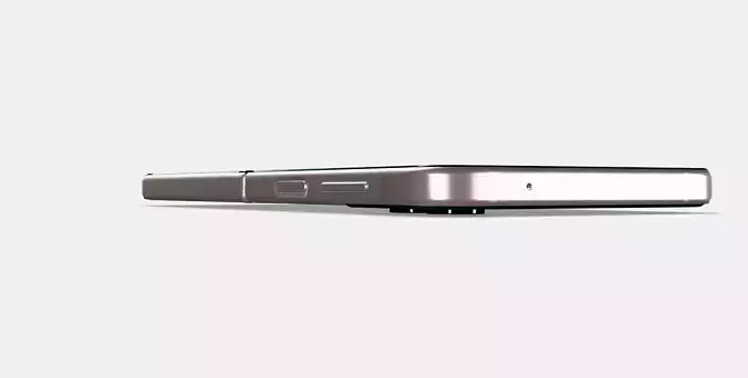 Samsung Galaxy ZFlip Gold Low-poly 3D model