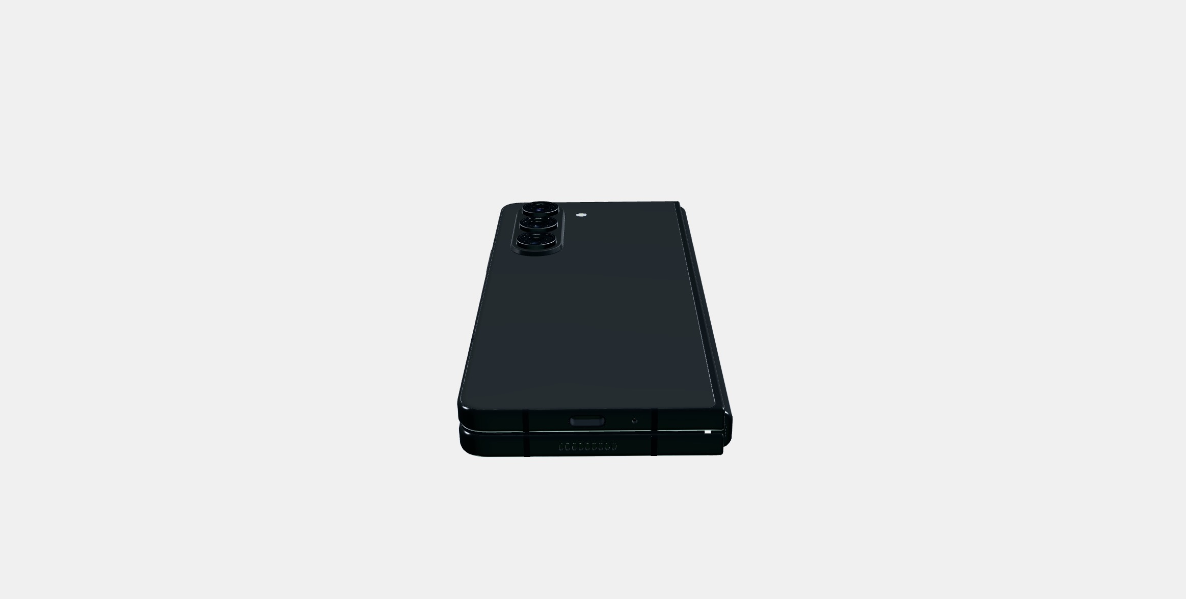 Samsung Galaxy ZFold Fantom Black Low-poly 3D model_7