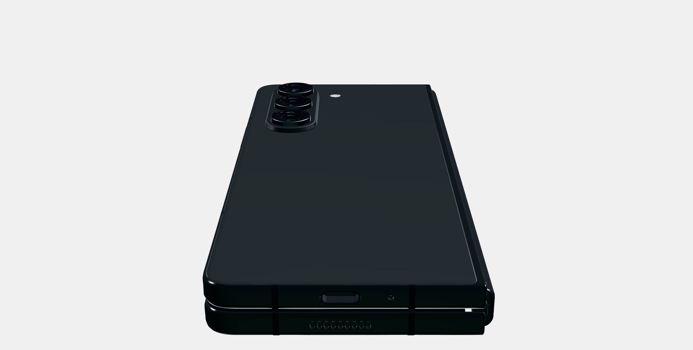 Samsung Galaxy ZFold Fantom Black Low-poly 3D model_8