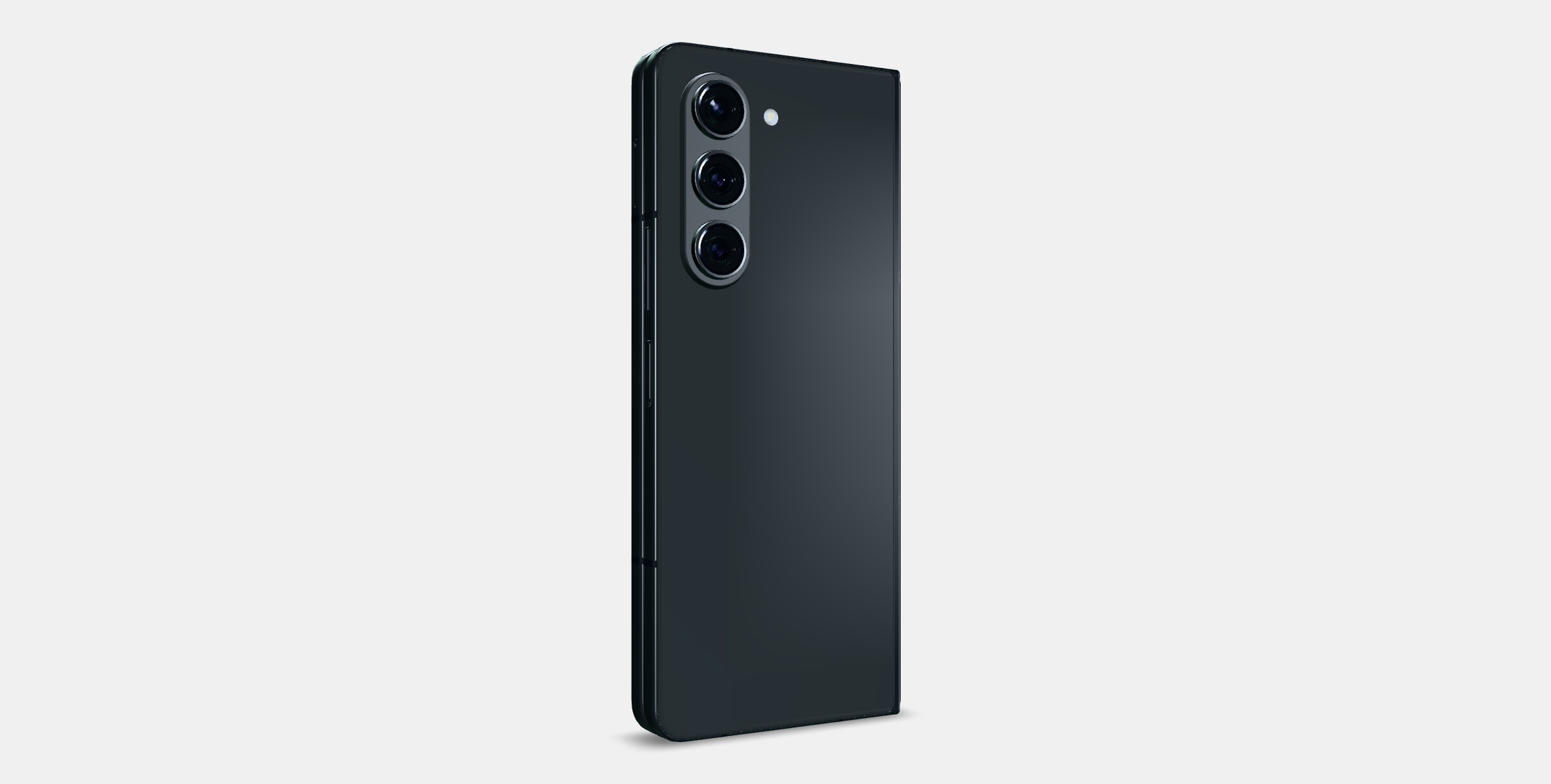 Samsung Galaxy ZFold Fantom Black Low-poly 3D model_16