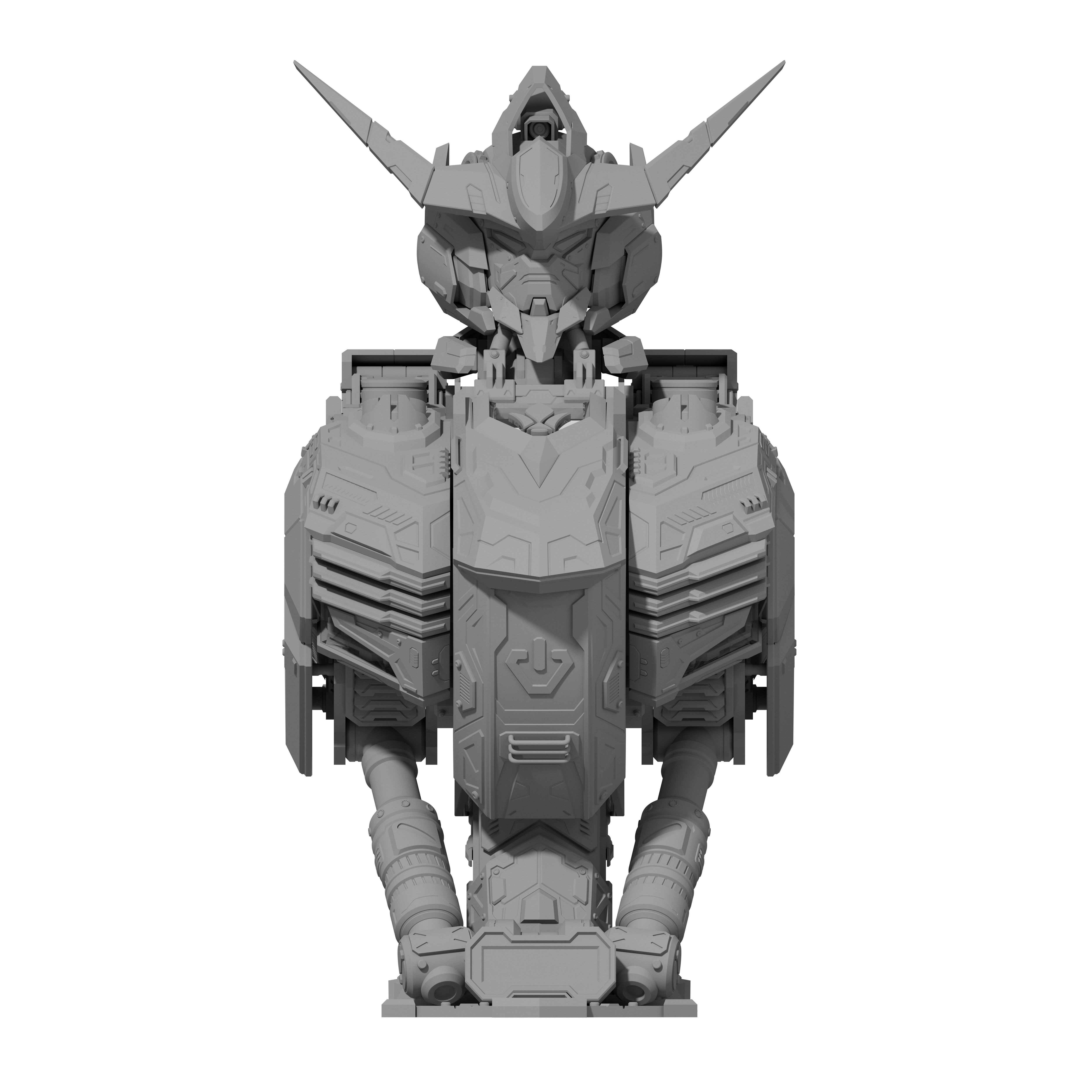 Case PC Gunpla Gundam Custom Model Barbatos Gundam 3D print model_15