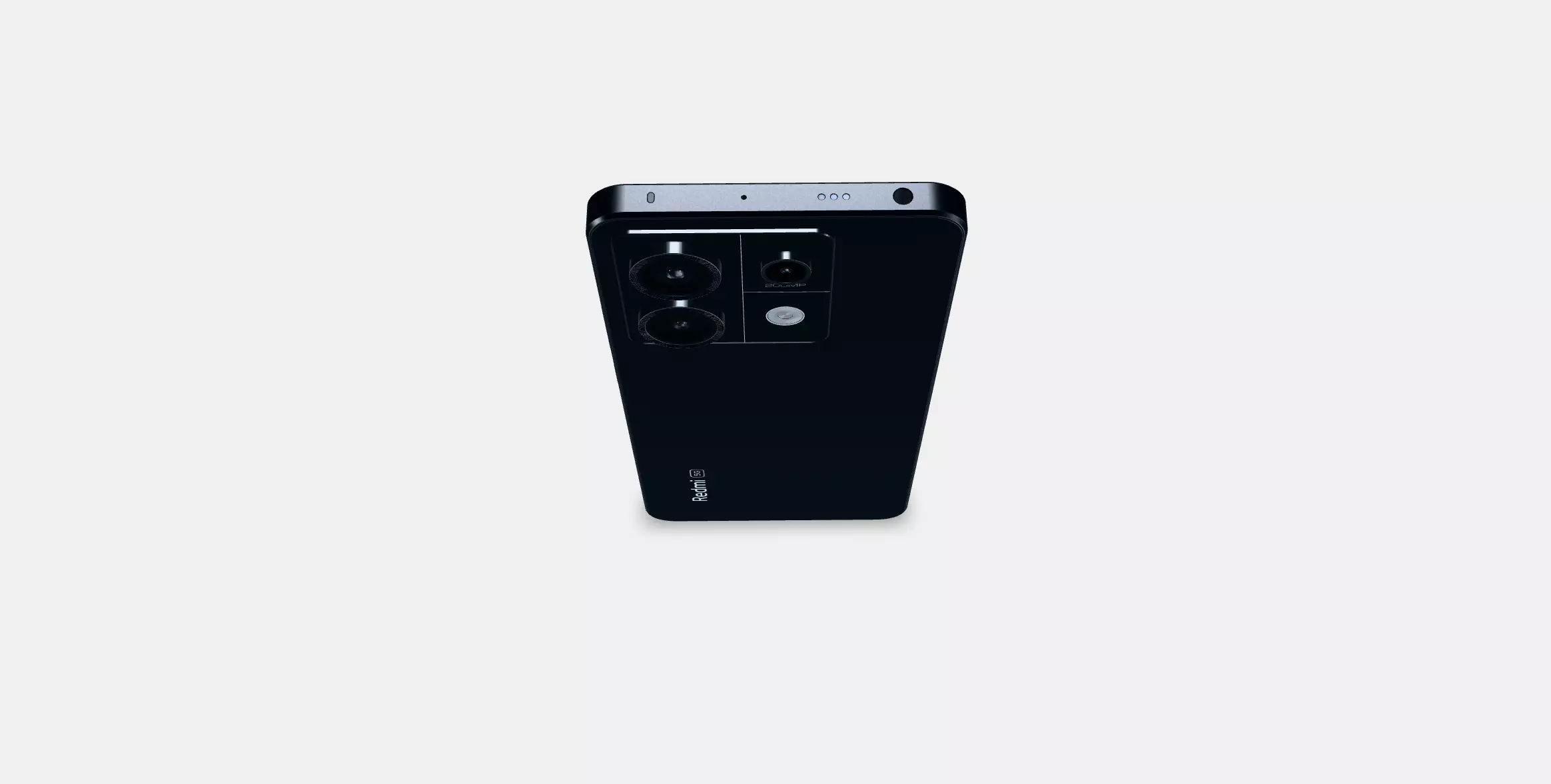 Xiaomi Redmi Note13 Pro5G Midnight Black Low-poly 3D model