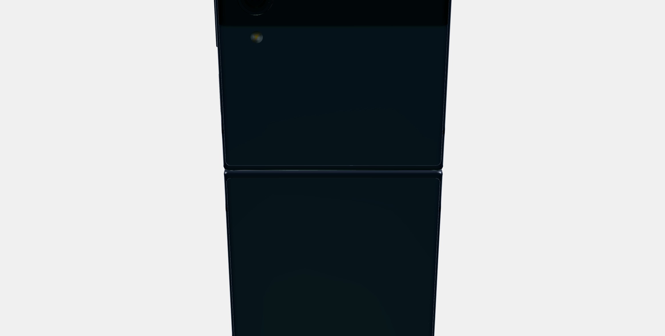 Samsung Galaxy ZFlip Grey Low-poly 3D model_8