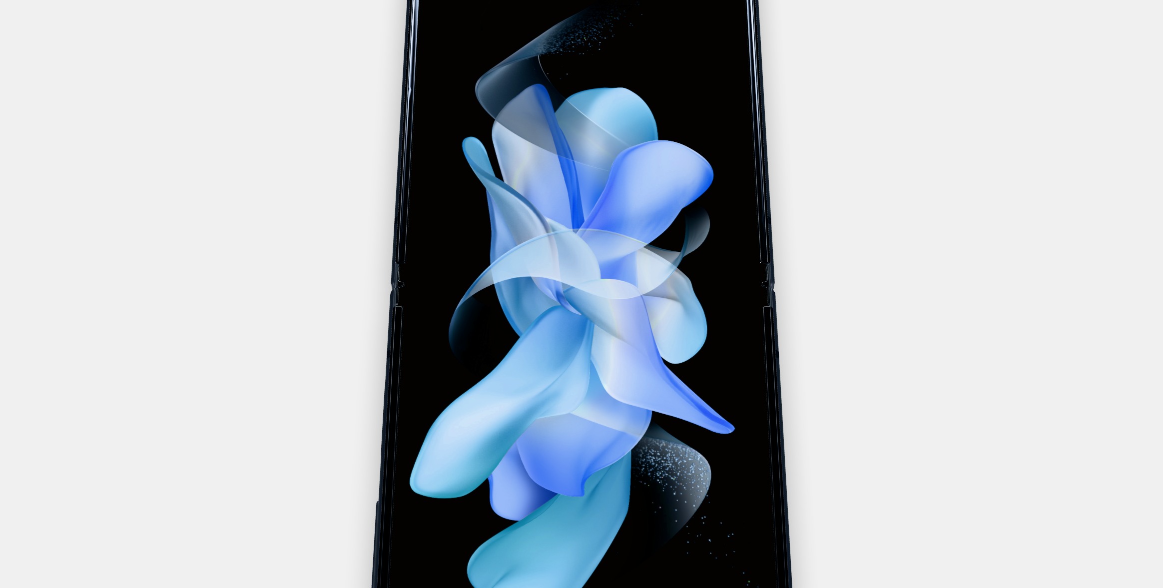 Samsung Galaxy ZFlip Grey Low-poly 3D model_4