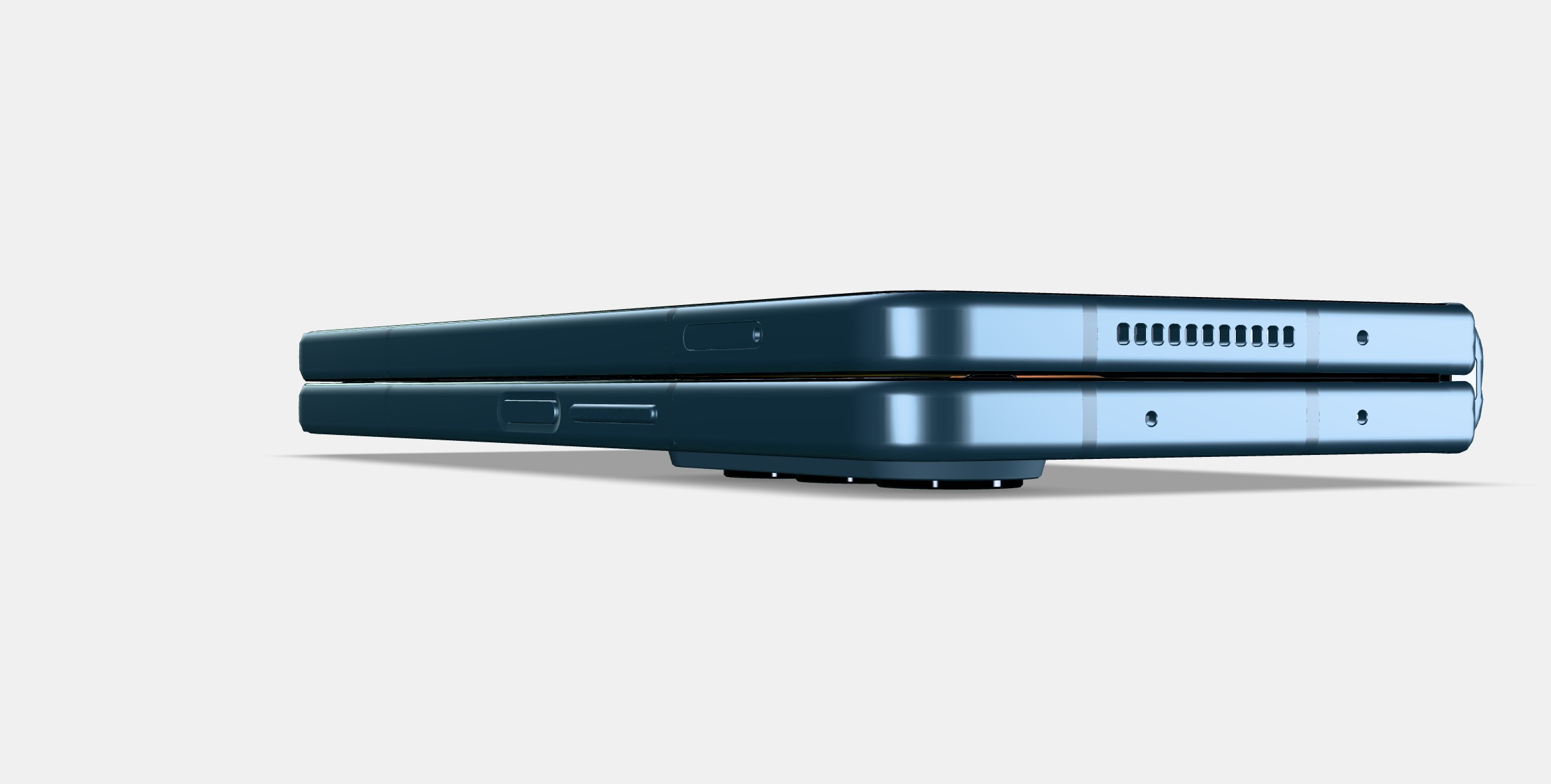 SamsungGalaxy ZFold Grey Low-poly 3D model_2