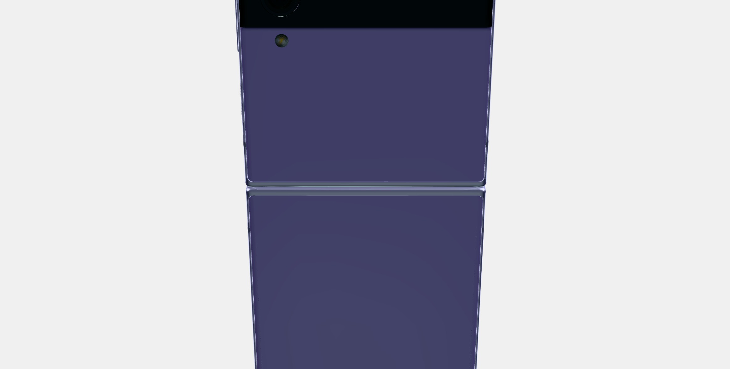 Samsung Galaxy ZFlip Lilac 1 Low-poly 3D model_7