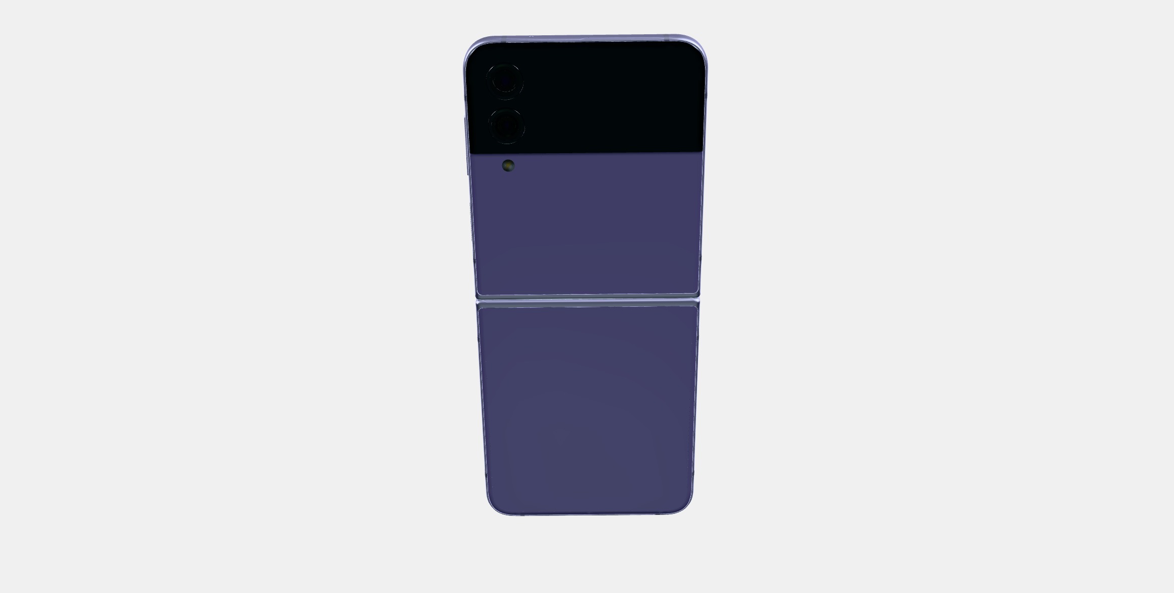 Samsung Galaxy ZFlip Lilac 1 Low-poly 3D model_6