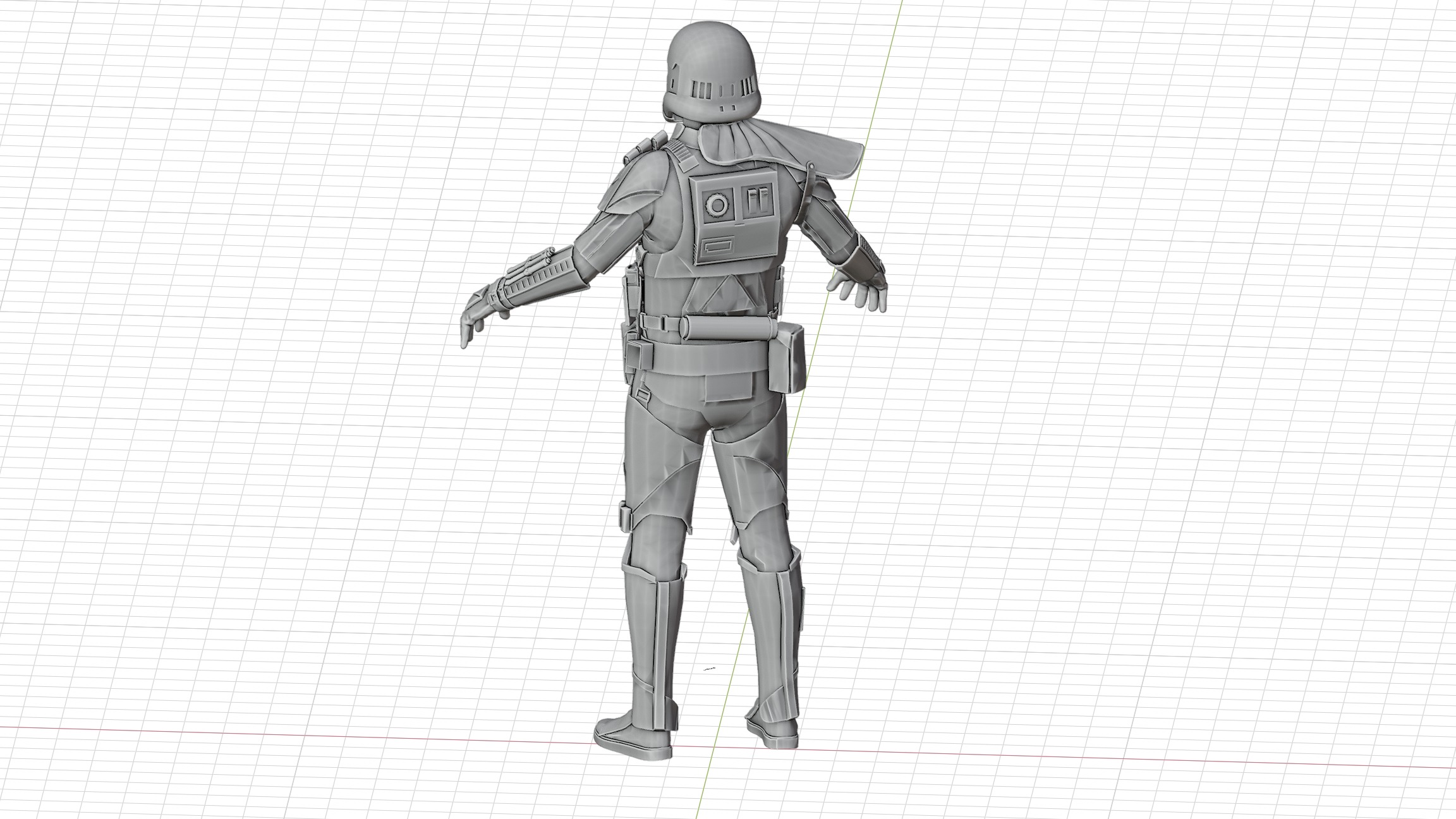 Death Trooper  Inspired from Star Wars Battlefront RIGGED 3D model_13