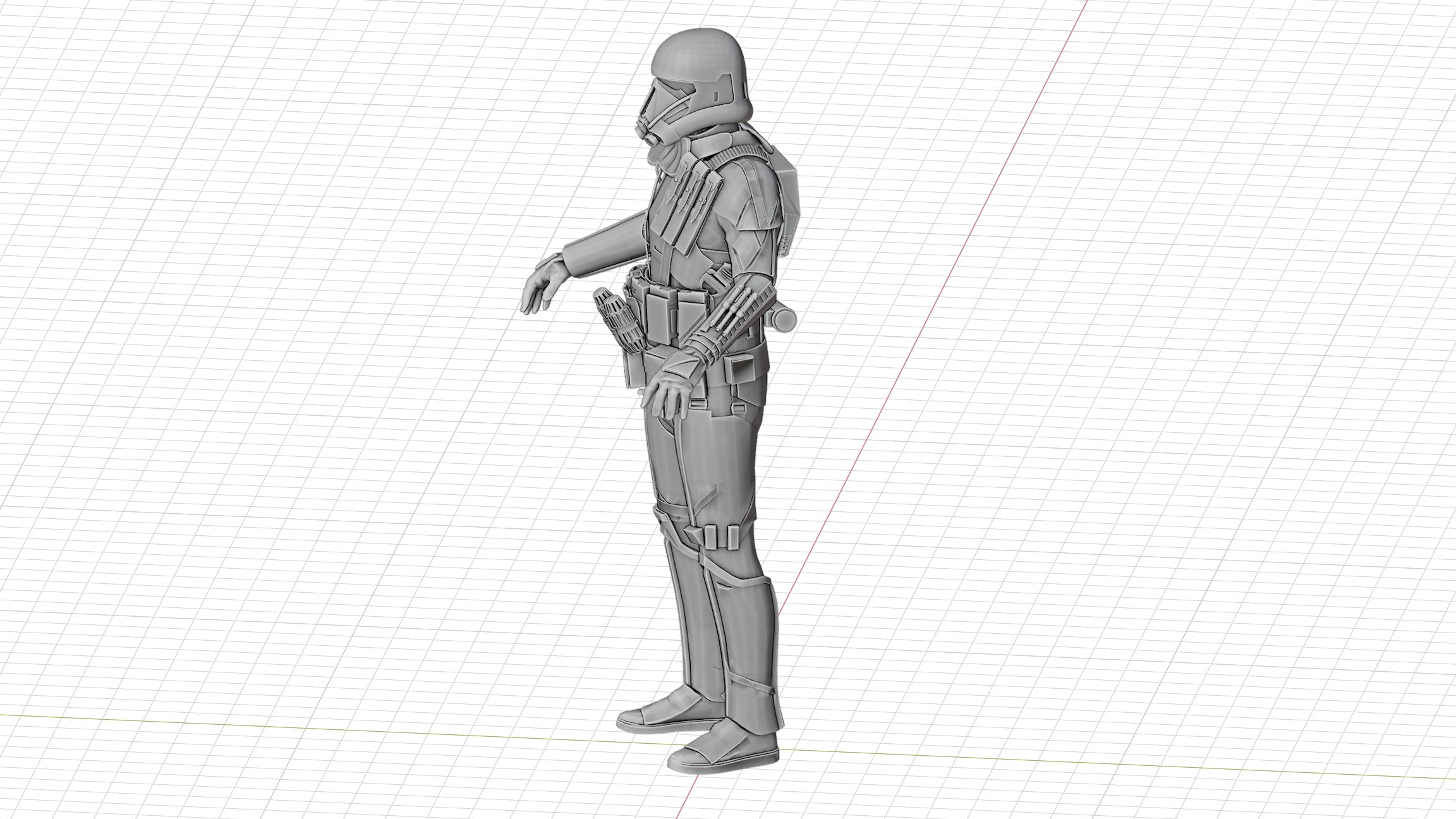 Death Trooper  Inspired from Star Wars Battlefront RIGGED 3D model_15