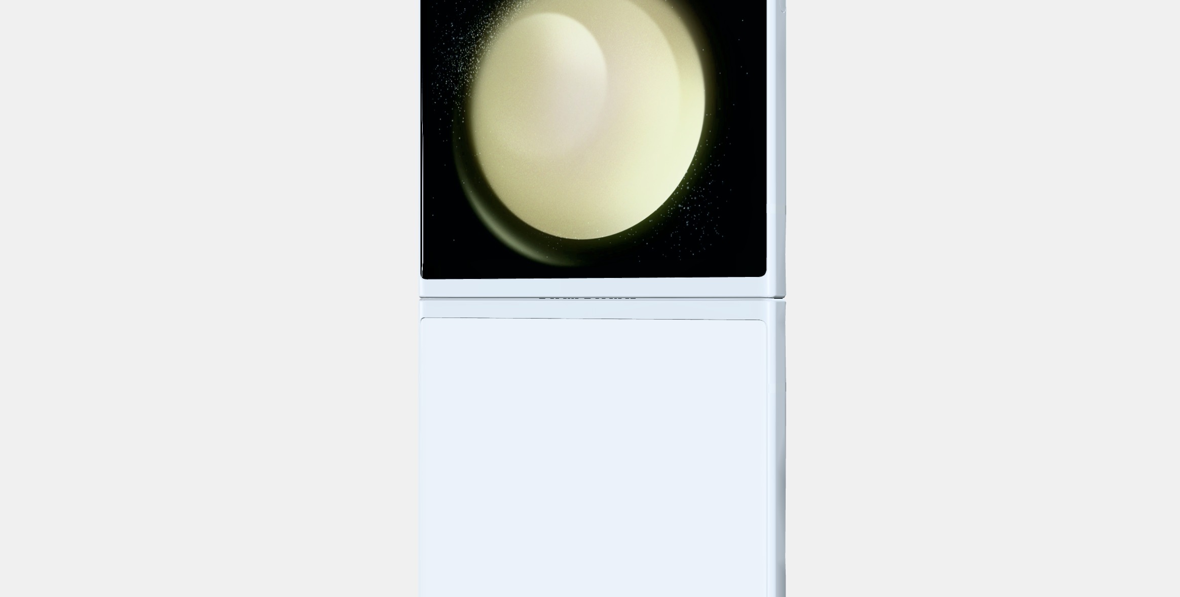 Samsung Galaxy ZFlip Cream Low-poly 3D model_6