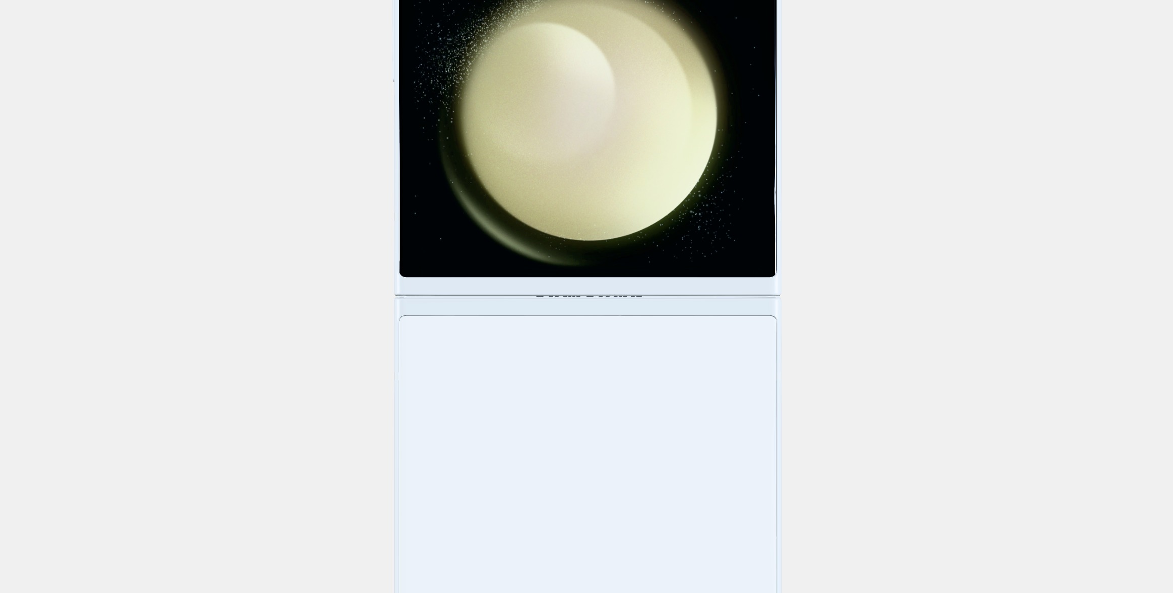 Samsung Galaxy ZFlip Cream Low-poly 3D model_15