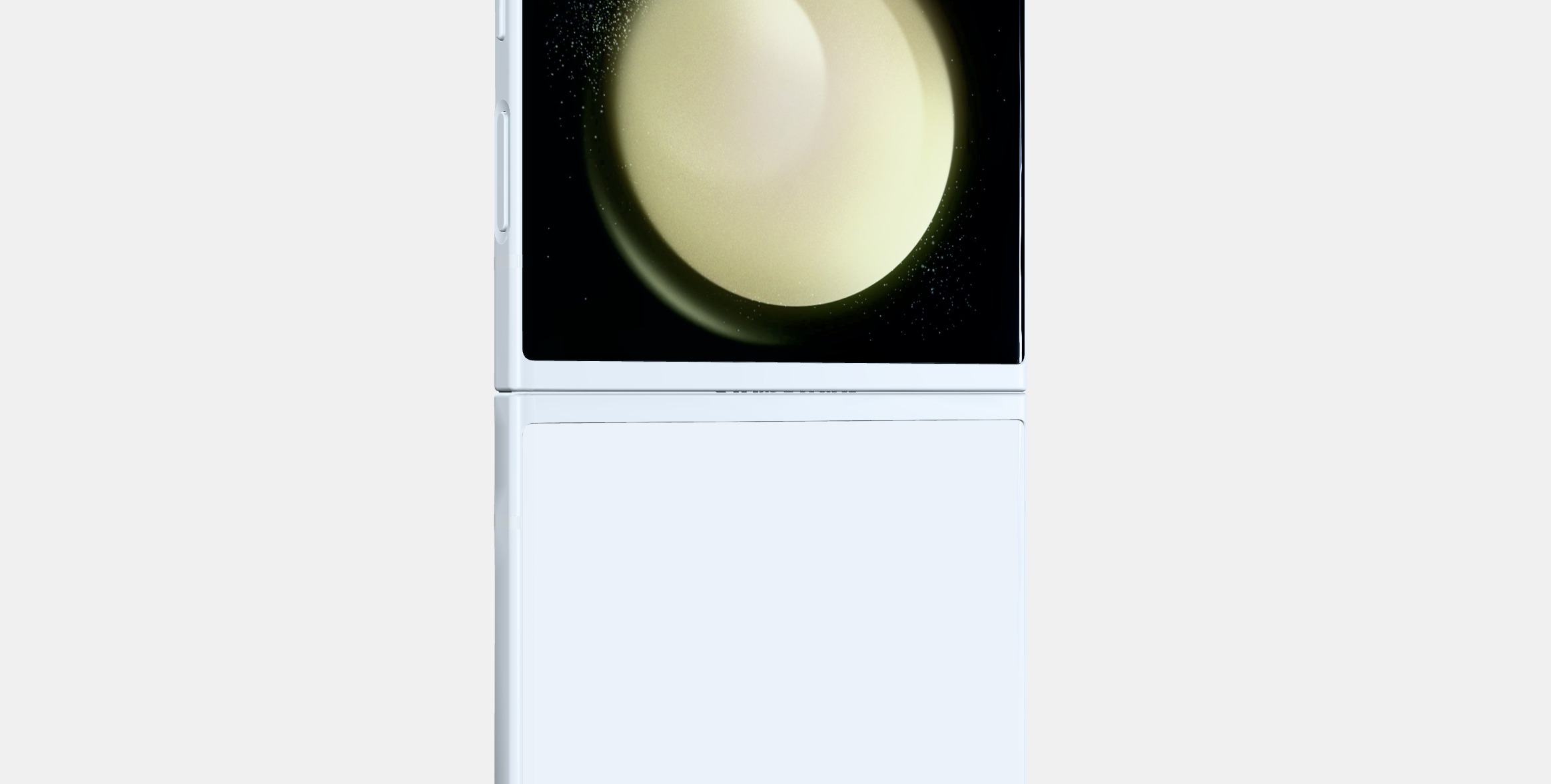 Samsung Galaxy ZFlip Cream Low-poly 3D model_2