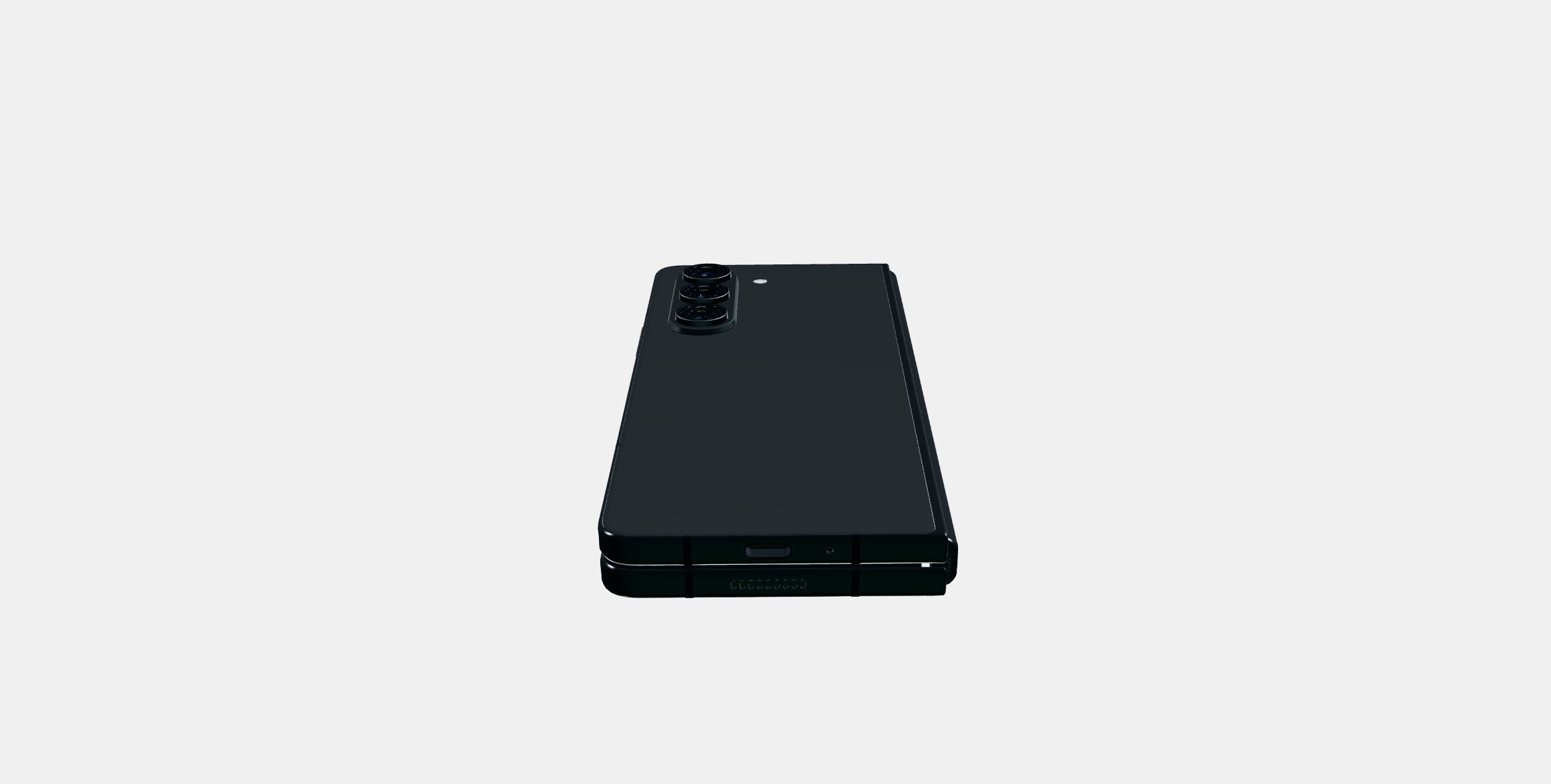 Samsung Galaxy ZFold Fantom Black 1 Low-poly 3D model_7