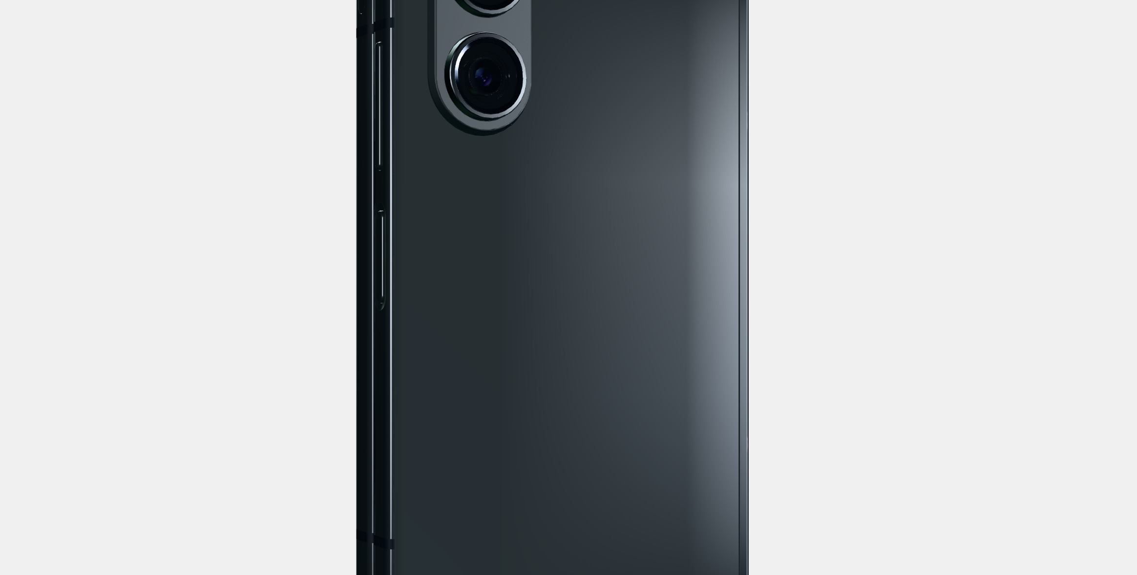 Samsung Galaxy ZFold Fantom Black 1 Low-poly 3D model_2