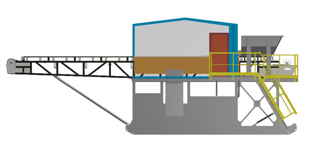 Mobile ore sorting plant 3D model_8
