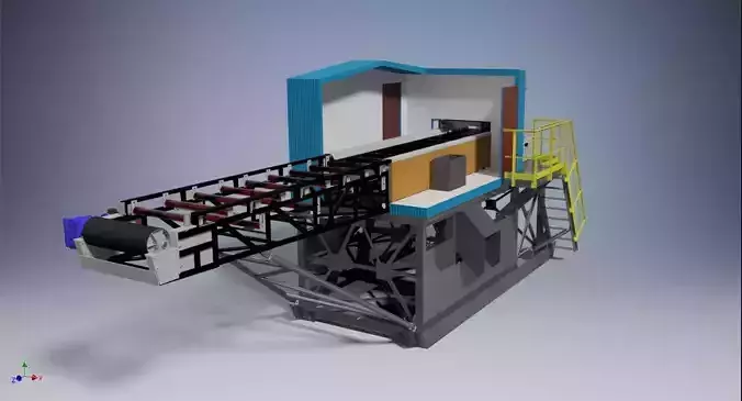 Mobile ore sorting plant