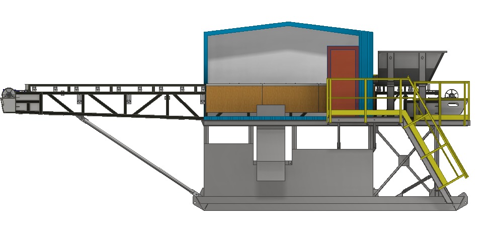 Mobile ore sorting plant 3D model_7