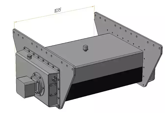 Pan Feeder Vibrator for screen 3D model