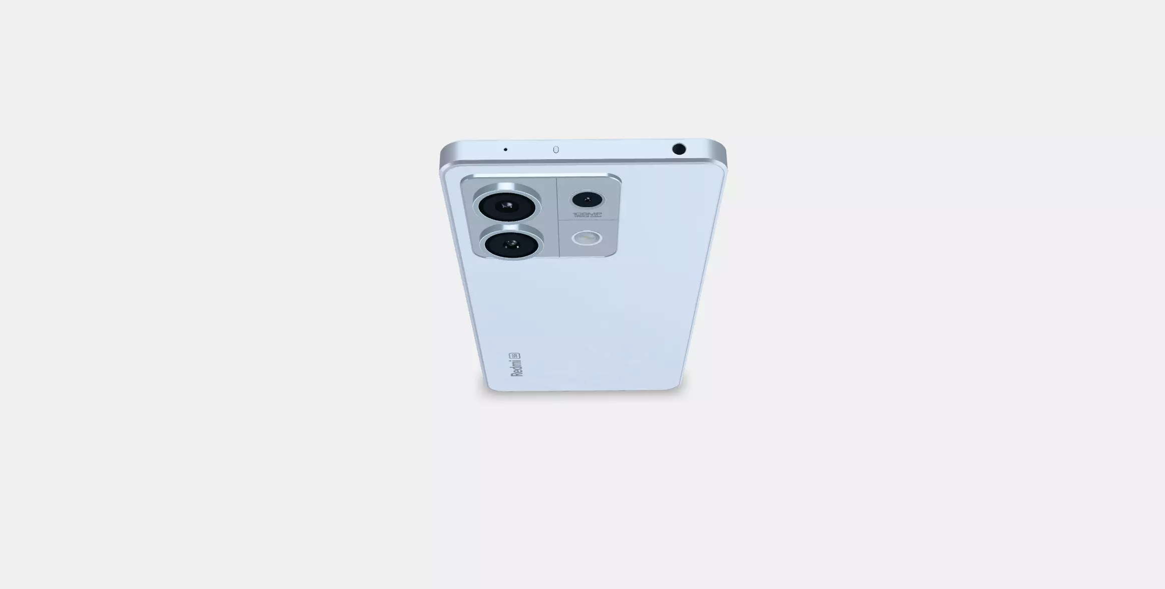 Xiaomi Redmi Note135G Arctic White Low-poly 3D model