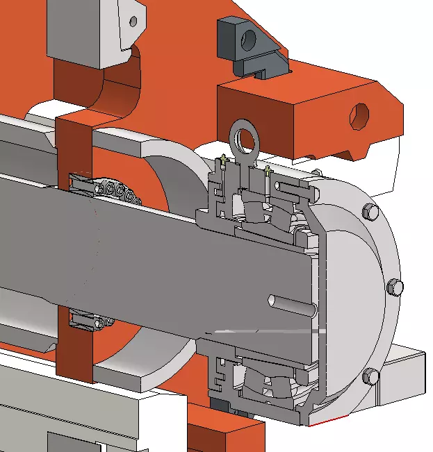 Rotor 1300 for impact crusher 3D model_8