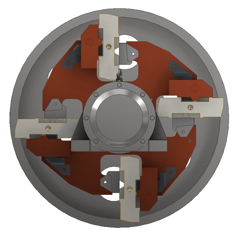 Rotor 1300 for impact crusher 3D model_4