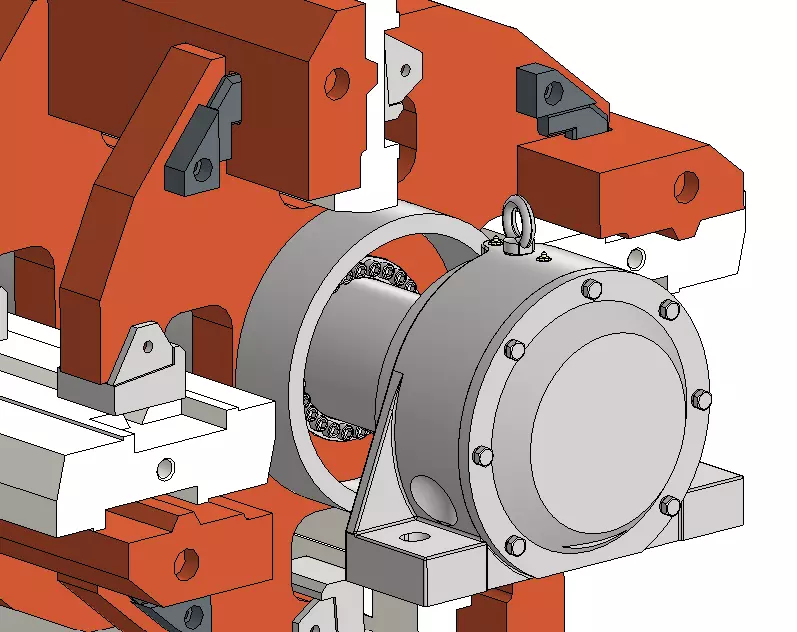 Rotor 1300 for impact crusher 3D model_5