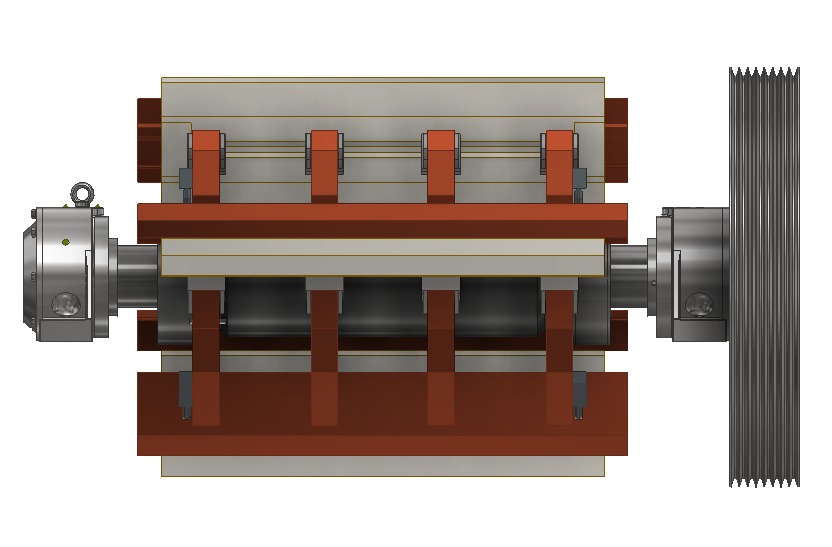 Rotor 1300 for impact crusher 3D model_3