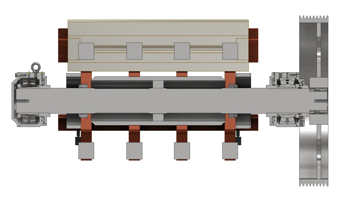 Rotor 1300 for impact crusher 3D model_2