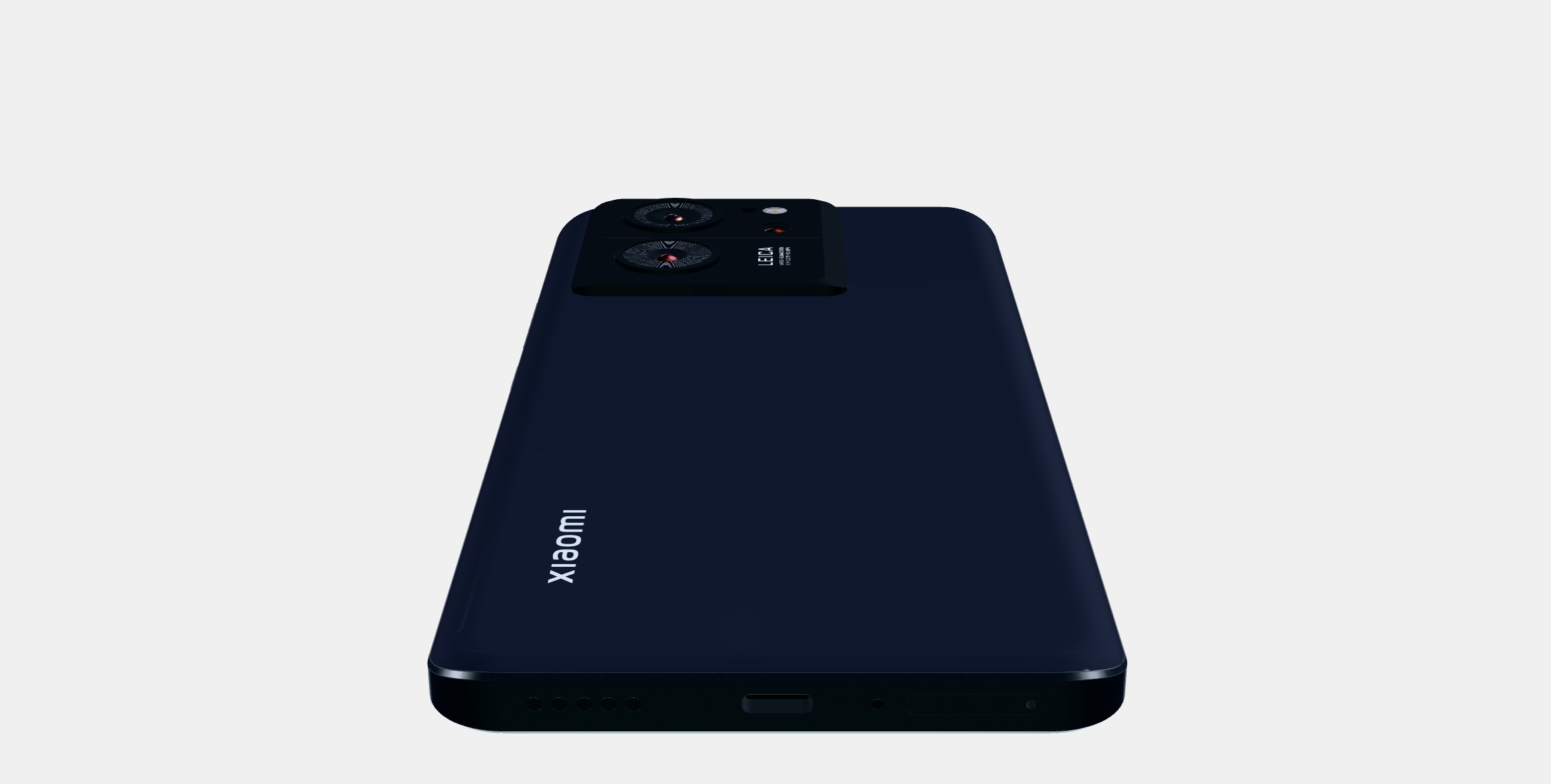 Xiaomi 13T Black Low-poly 3D model_8