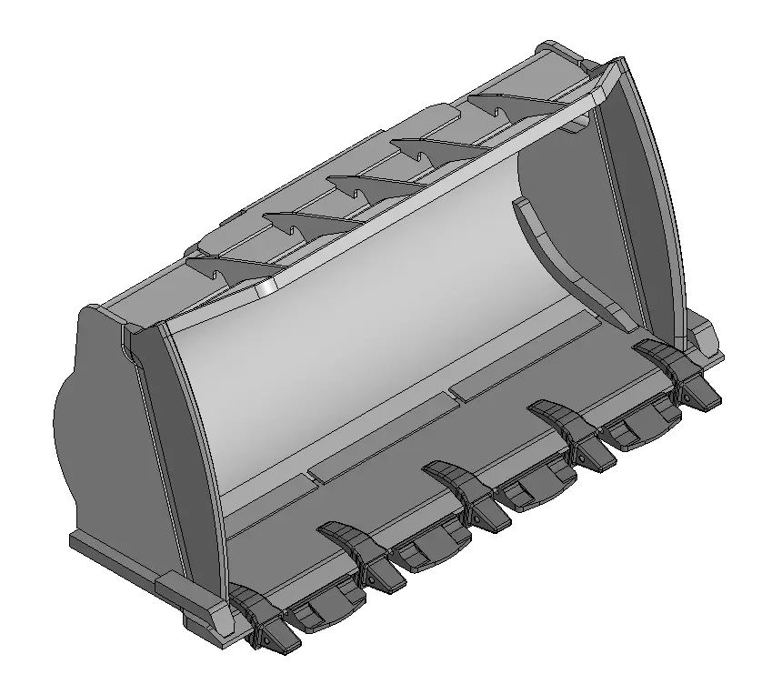 Slag bucket for Caterpillar 973K Loader 3D model_0