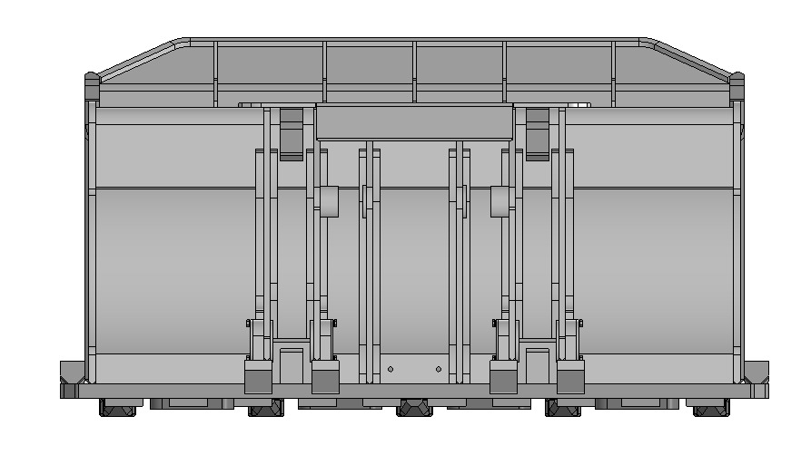 Slag bucket for Caterpillar 973K Loader 3D model_5