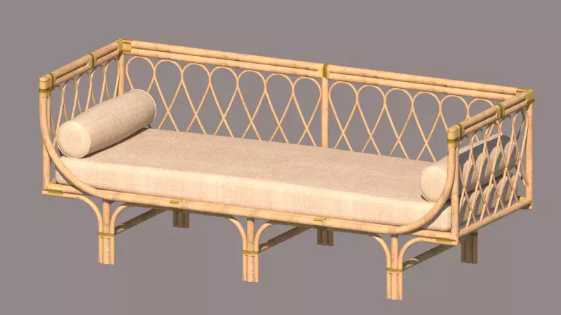 Sofa Aster Ratan 3D model